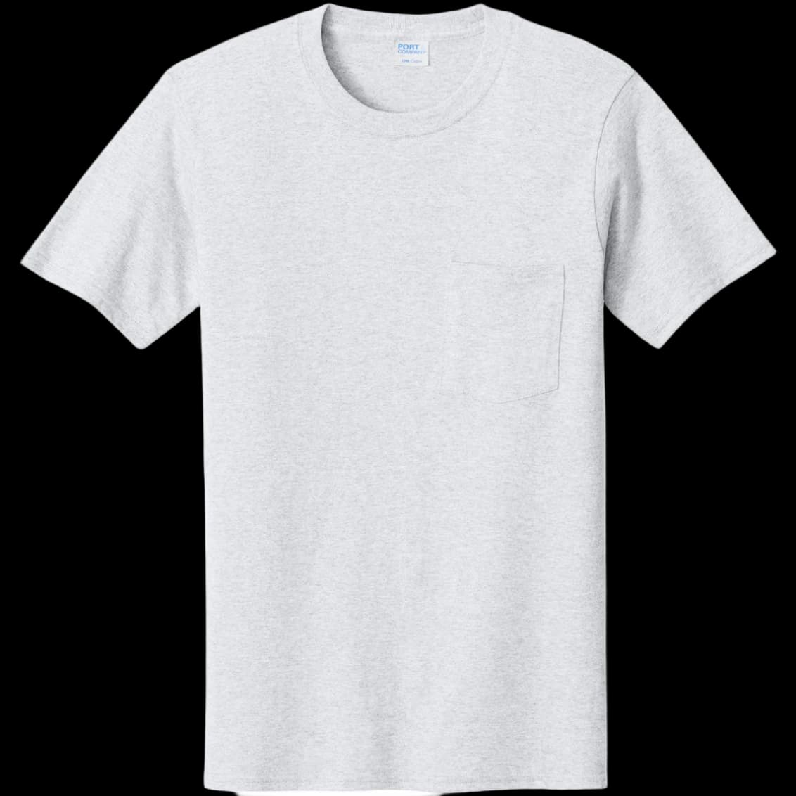 Core Cotton Pocket Tee. — Ash