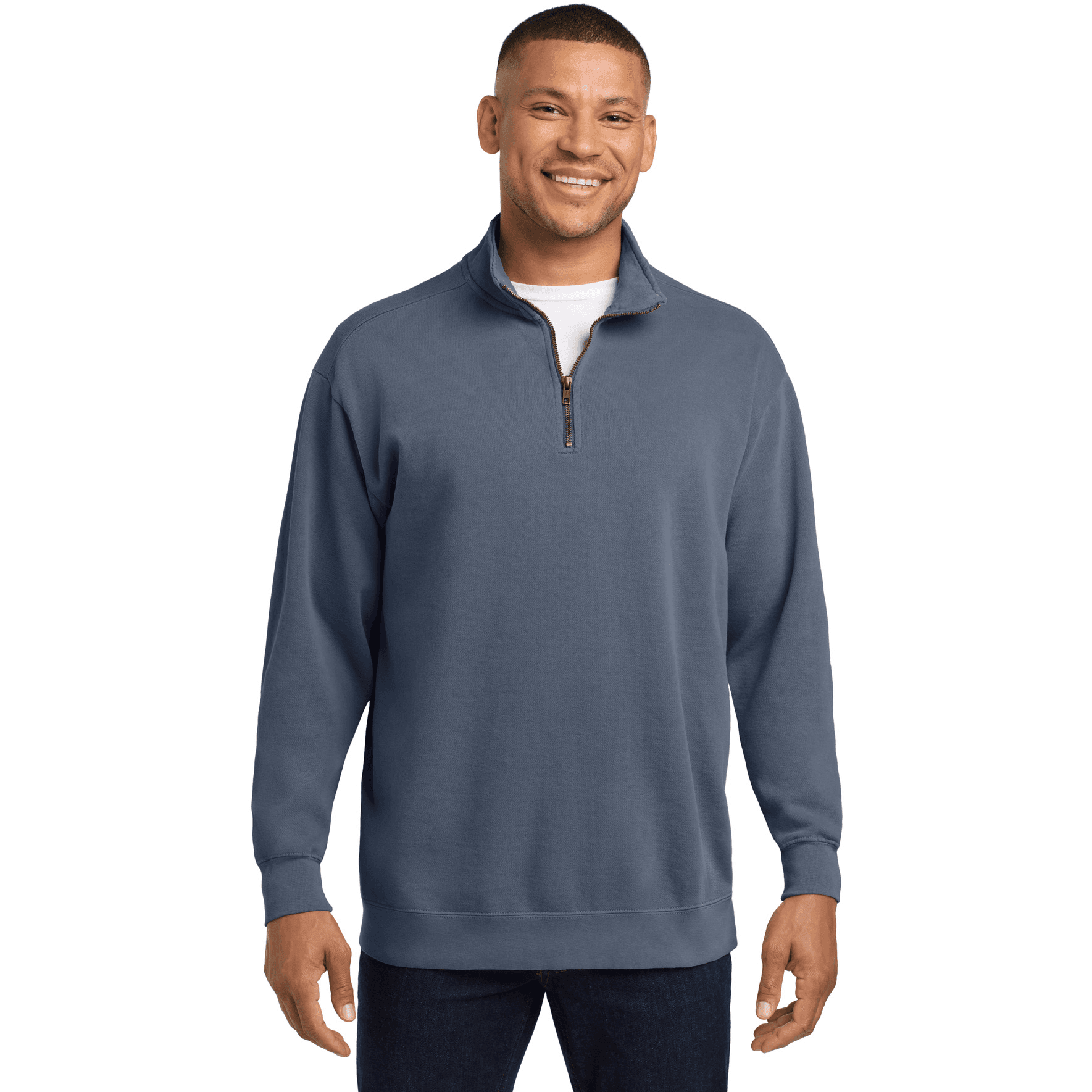 Ring Spun 1/4-Zip Sweatshirt.