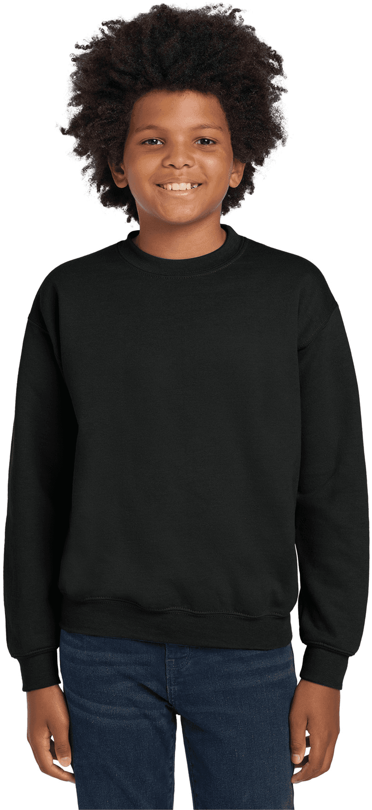 Youth Heavy Blend Crewneck Sweatshirt.