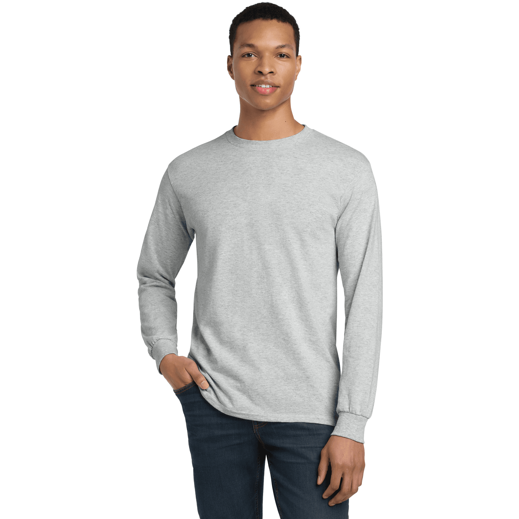 DryBlend 50 Cotton/50 Poly Long Sleeve T-Shirt.