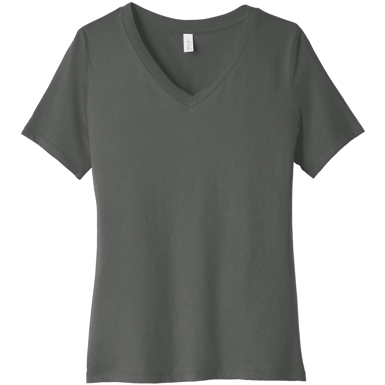 BELLA+CANVAS  Women's Relaxed Jersey Short Sleeve V-Neck Tee.