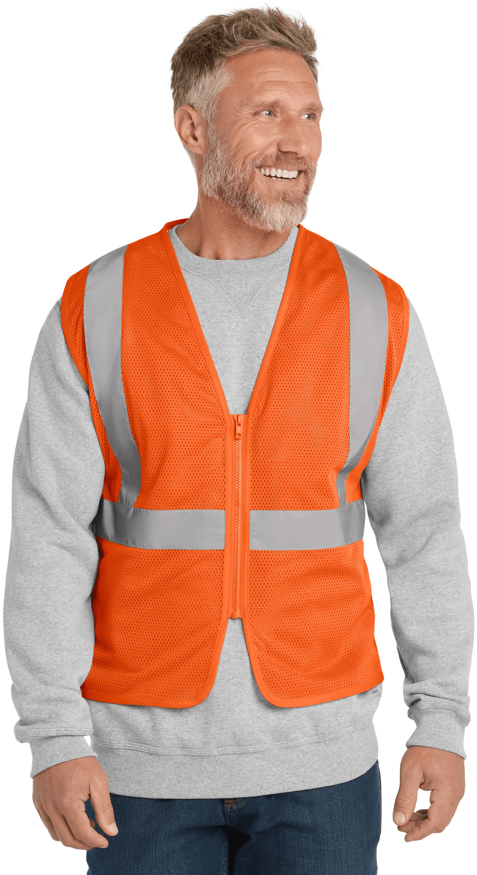 ANSI 107 Class 2 Economy Mesh Zippered Vest.