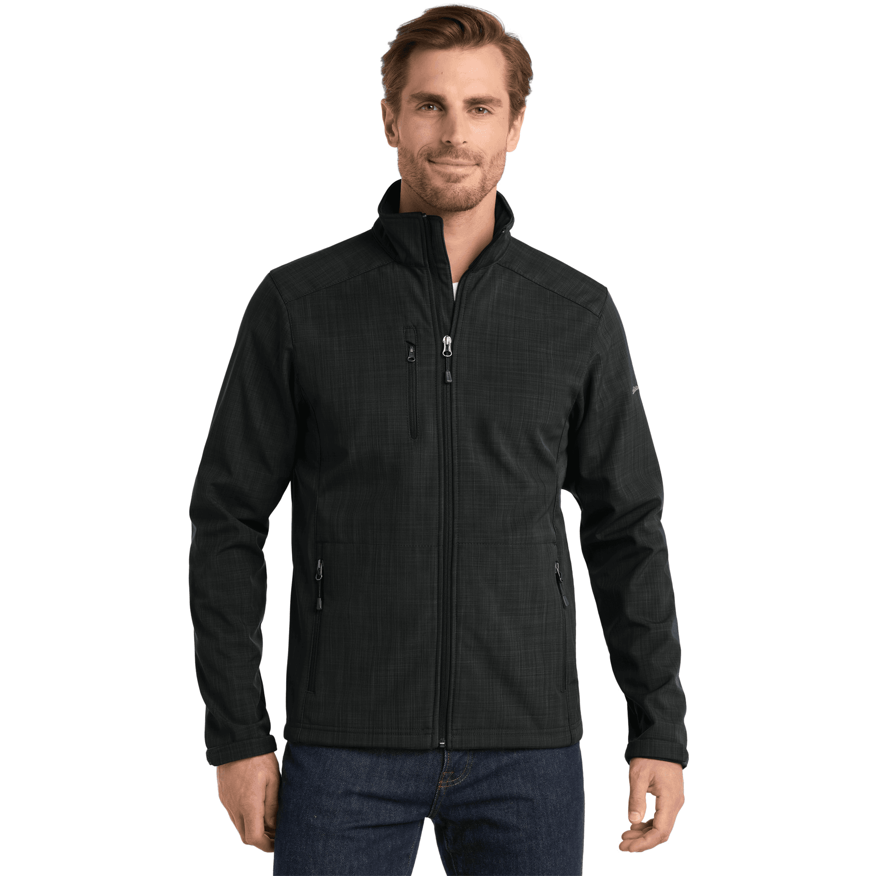 Shaded Crosshatch Soft Shell Jacket.