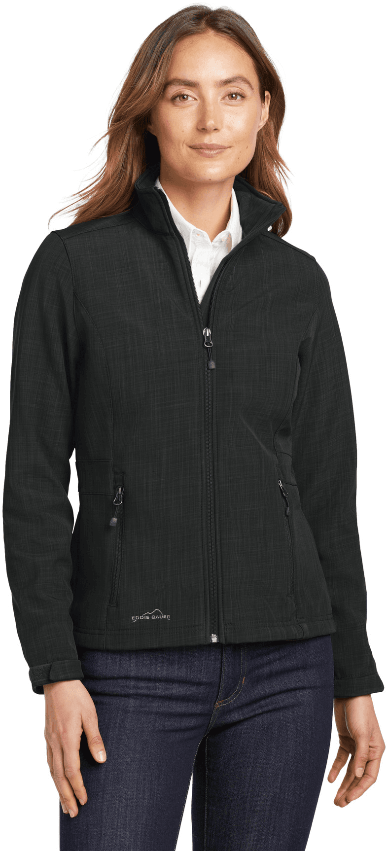 Women's Shaded Crosshatch Soft Shell Jacket.