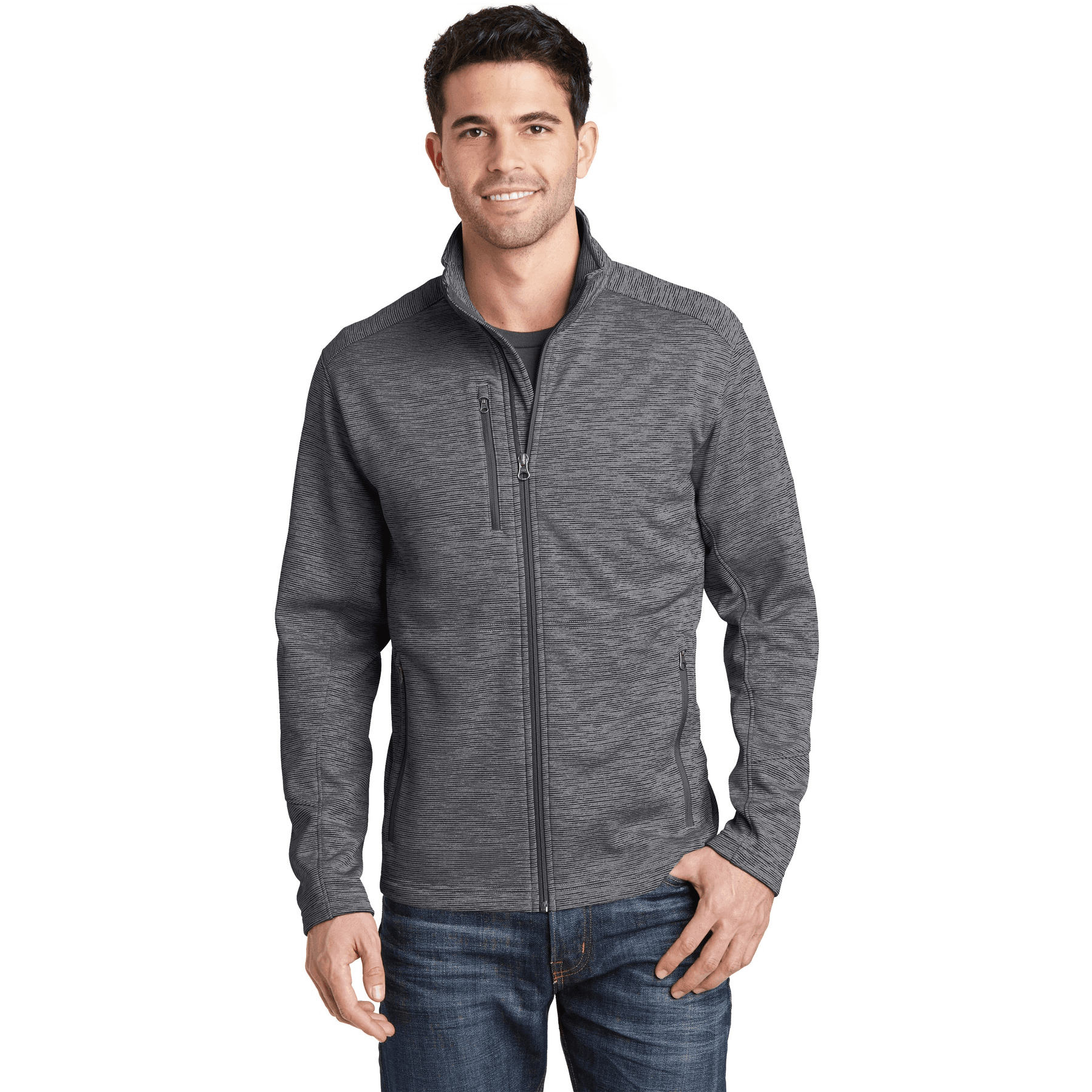 Digi Stripe Fleece Jacket.
