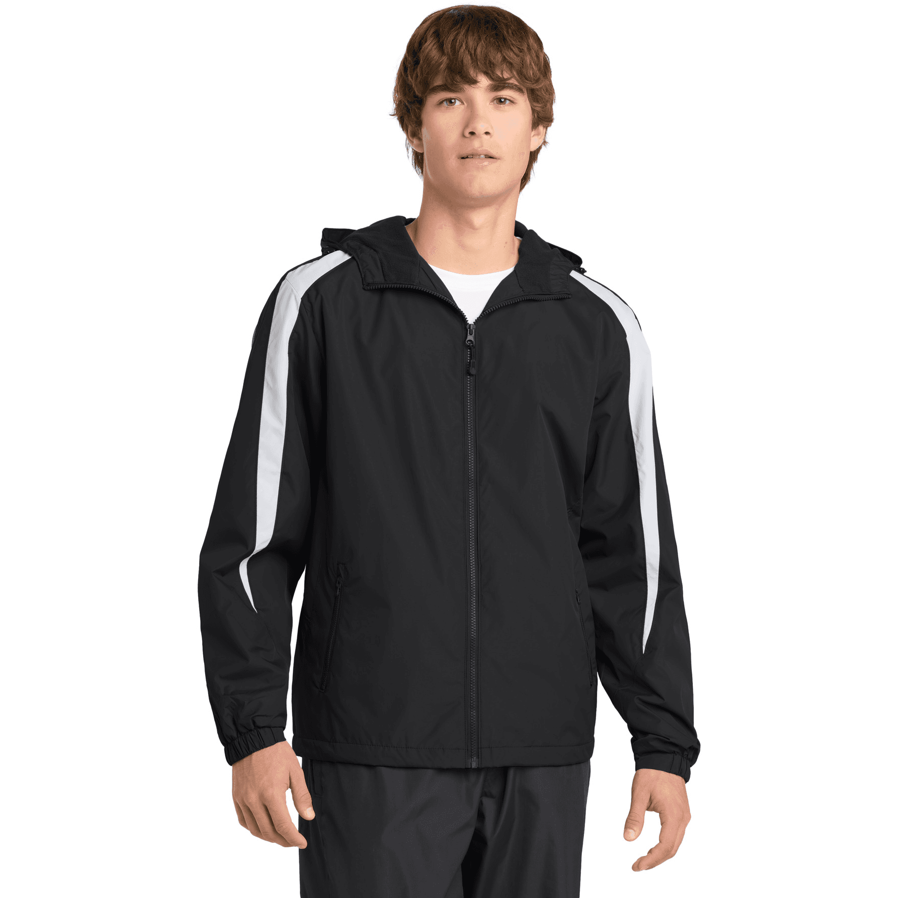 Fleece-Lined Colorblock Jacket.
