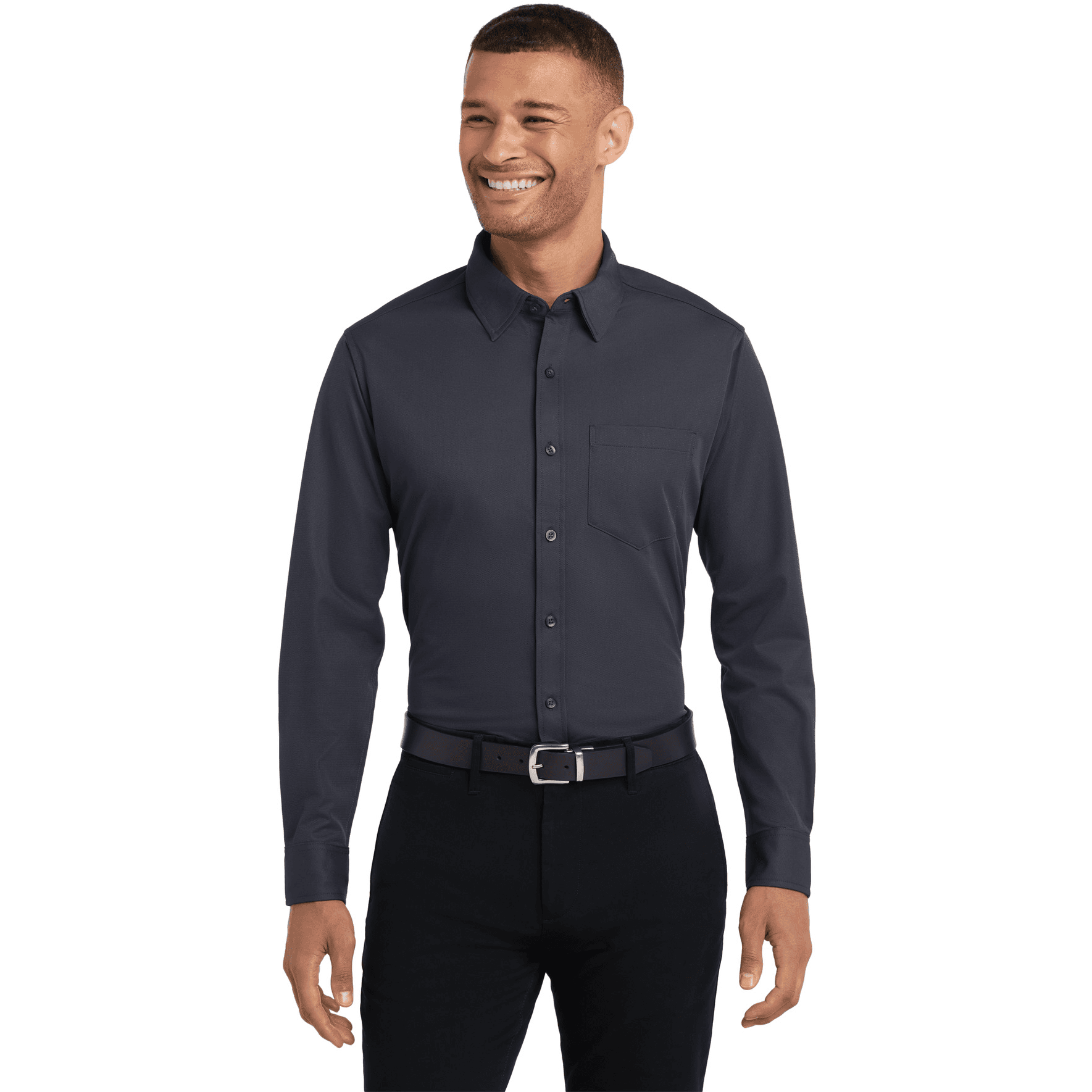 Dimension Knit Dress Shirt.