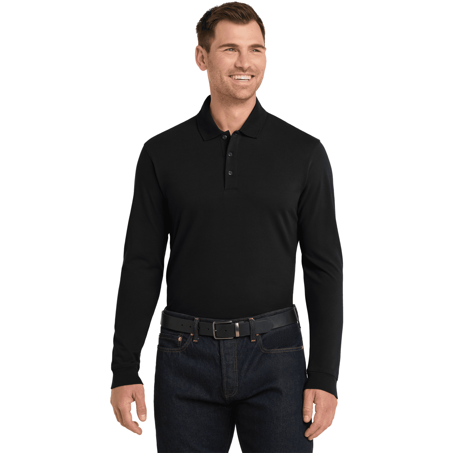 EZCotton Long Sleeve Polo.