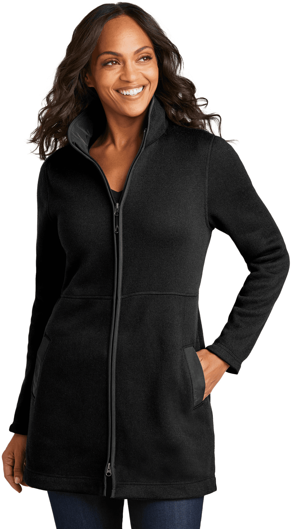 Women's Arc Sweater Fleece Long Jacket