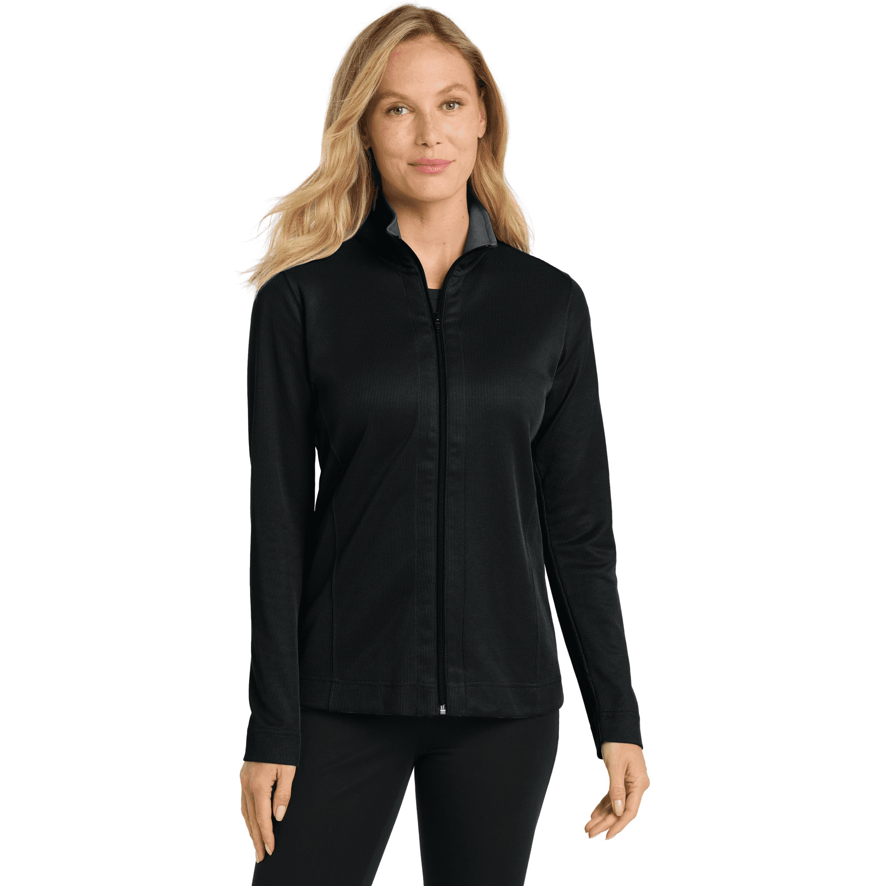 Women's Vertical Texture Full-Zip Jacket.