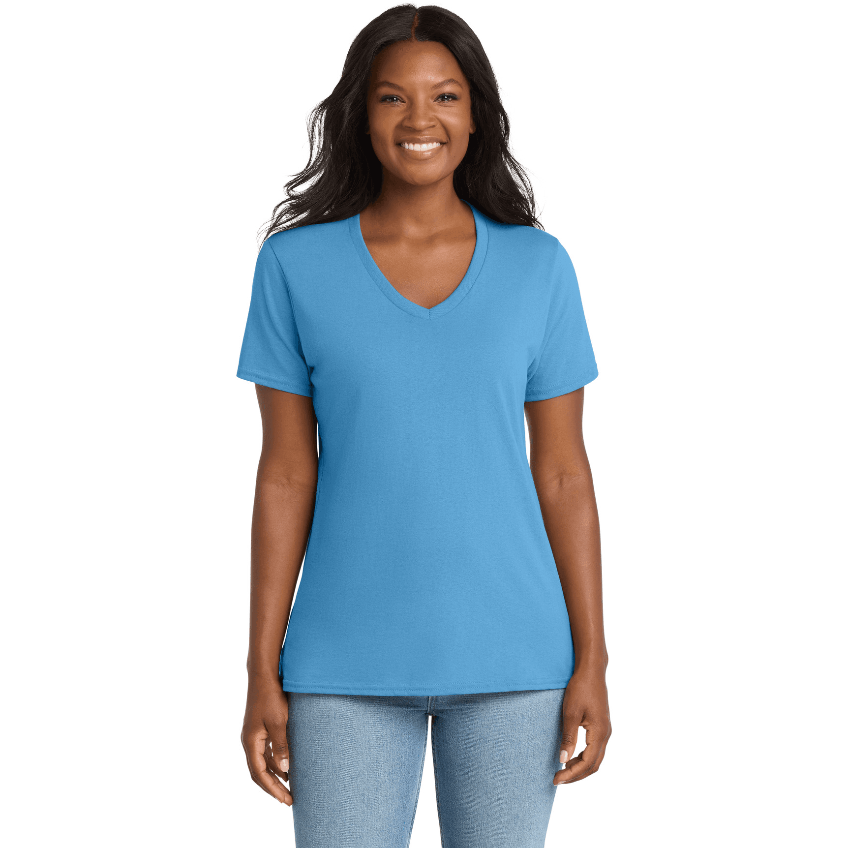Women's Core Cotton V-Neck Tee.