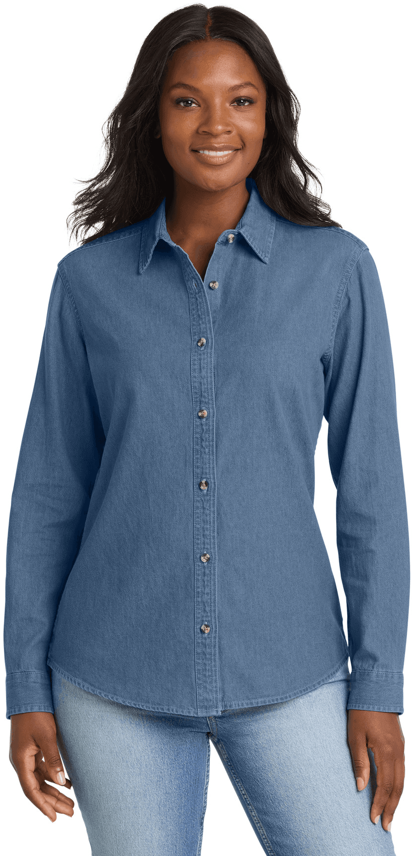 Women's Long Sleeve Value Denim Shirt.