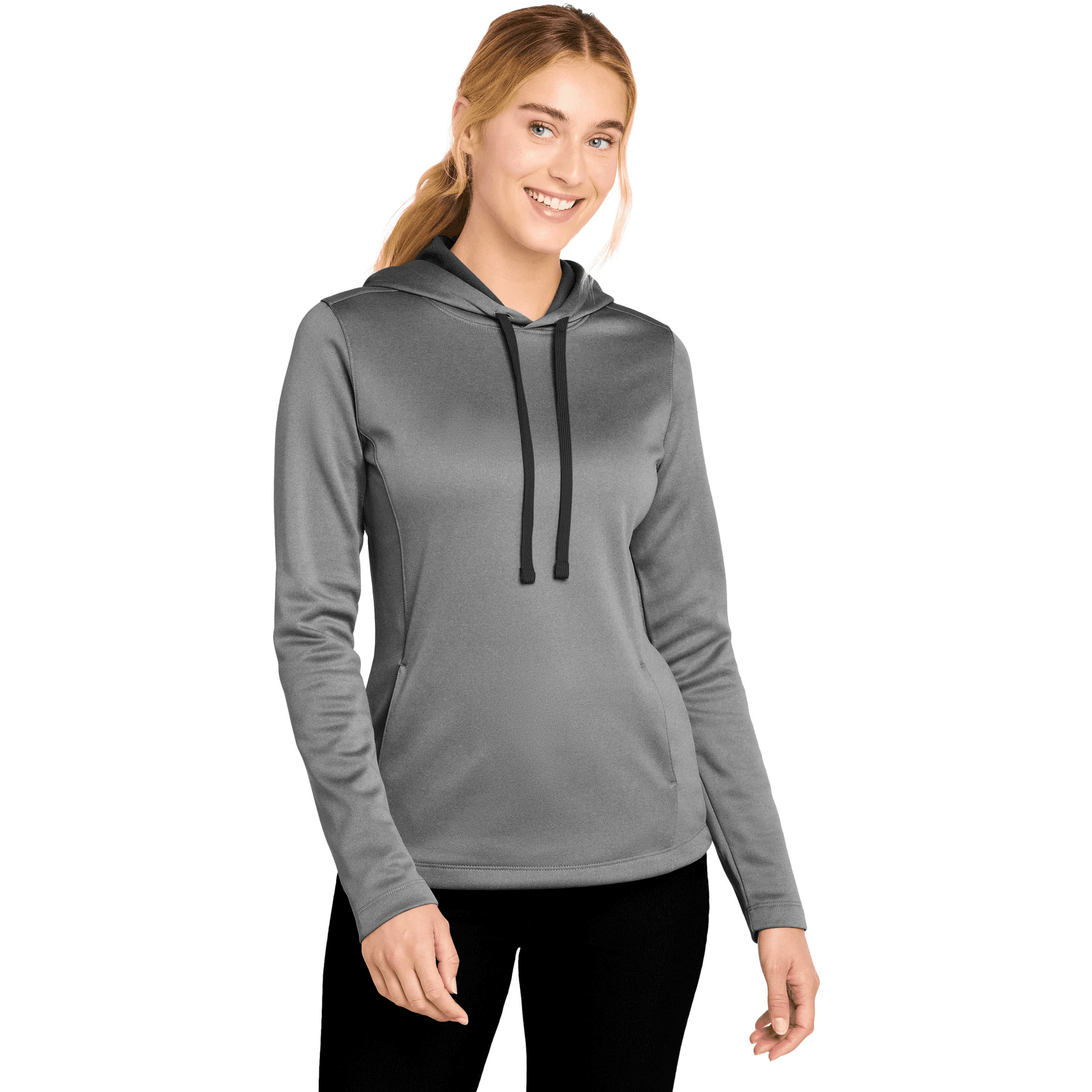 Women's PosiCharge  Sport-Wick  Heather Fleece Hooded Pullover.