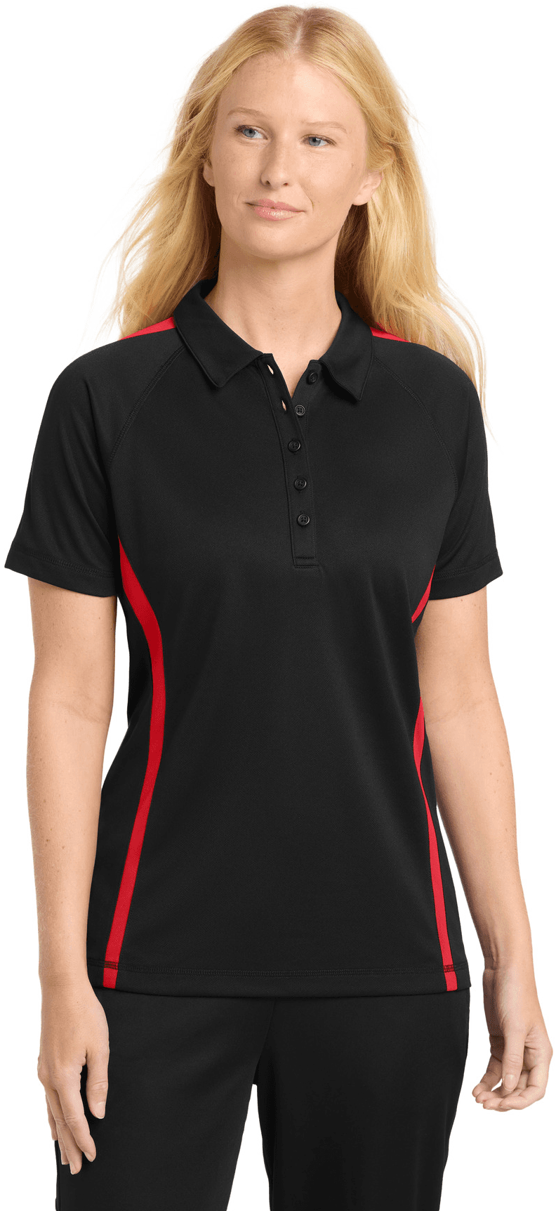 Women's PosiCharge Micro-Mesh Colorblock Polo.