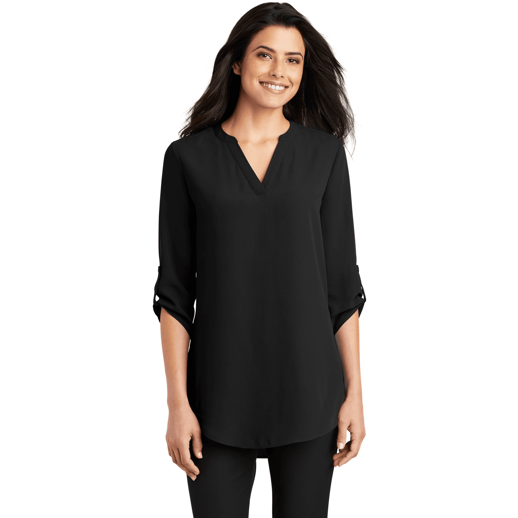 Women's 3/4-Sleeve Tunic Blouse.