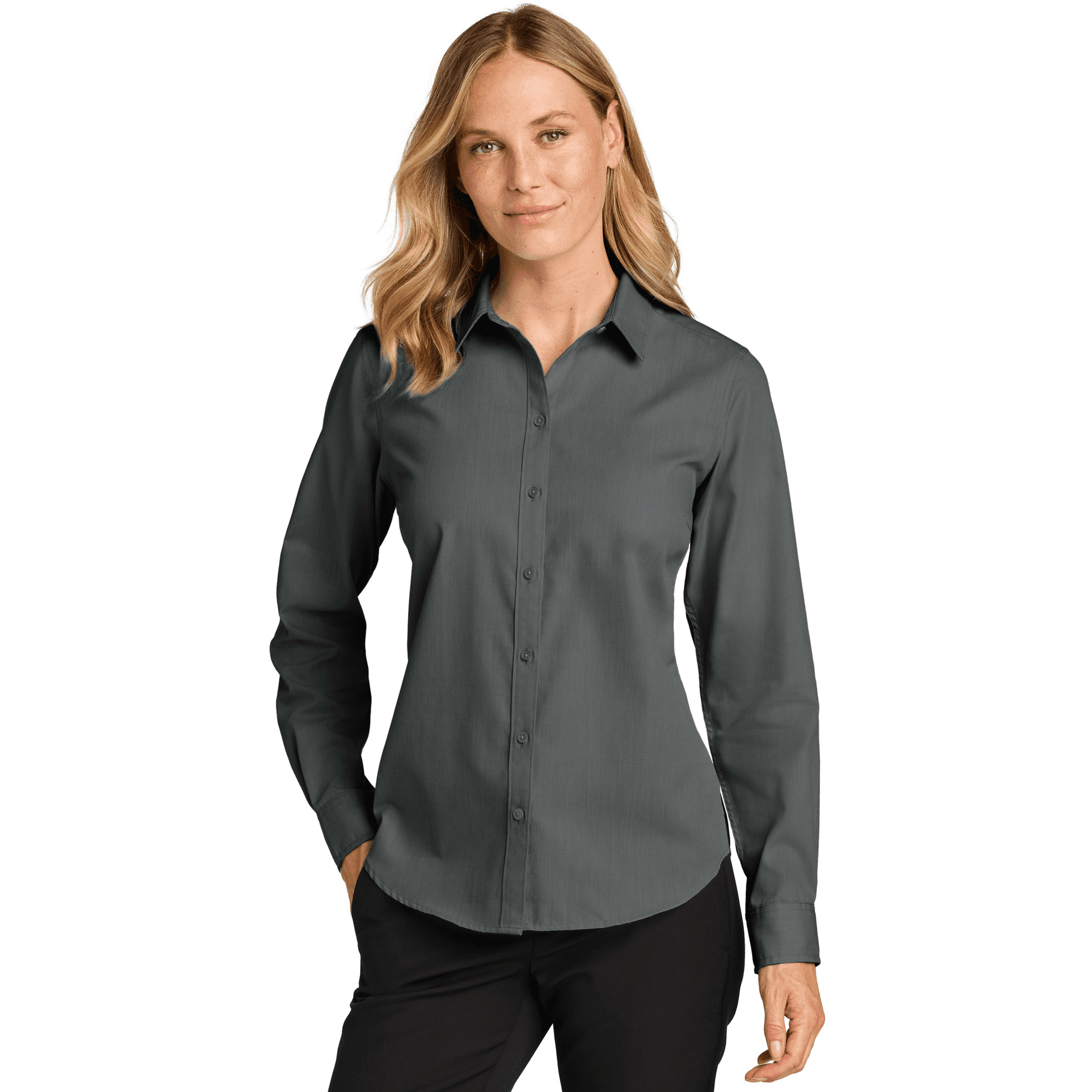 Women's Long Sleeve Nailhead Easy Care Shirt