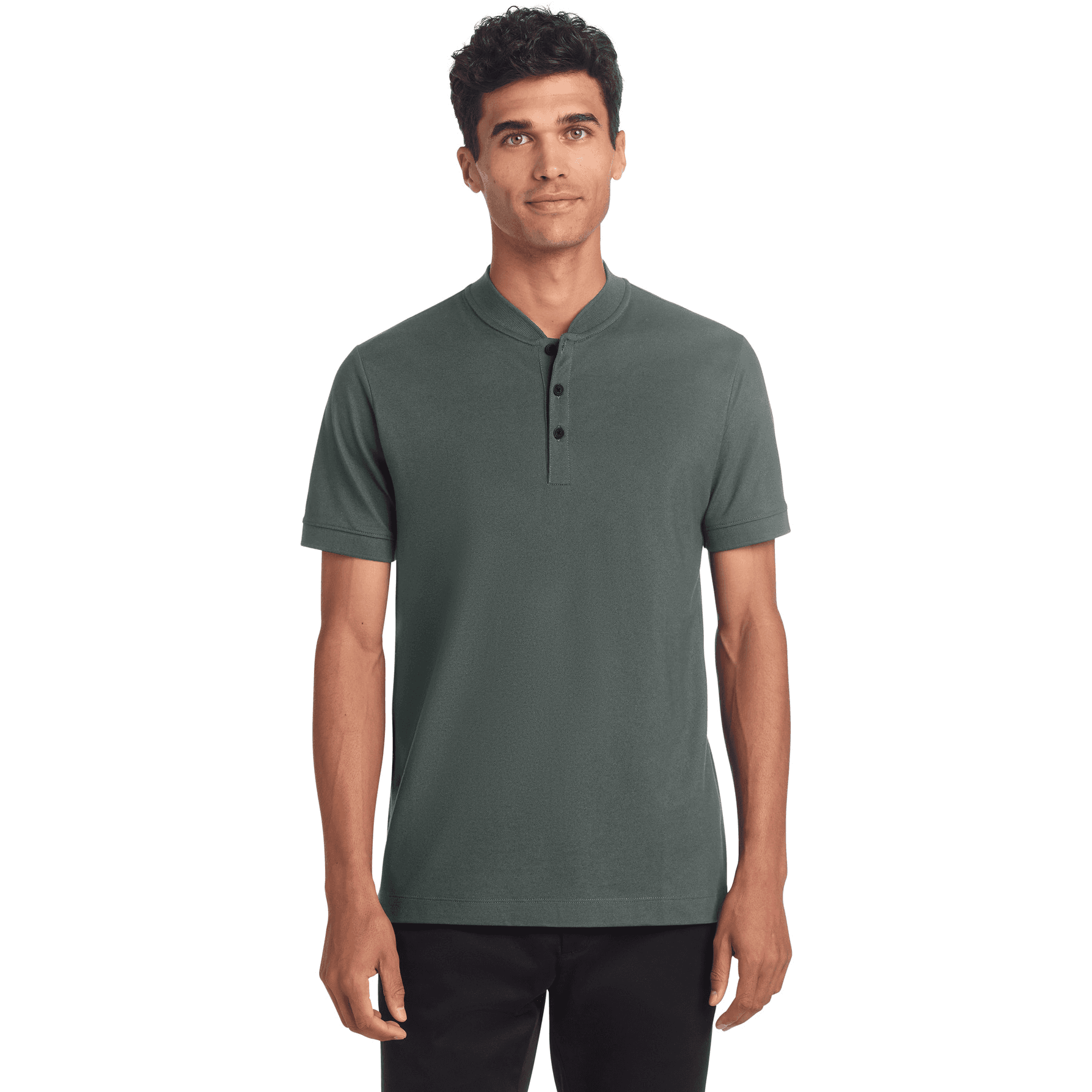 Stretch Pique Henley