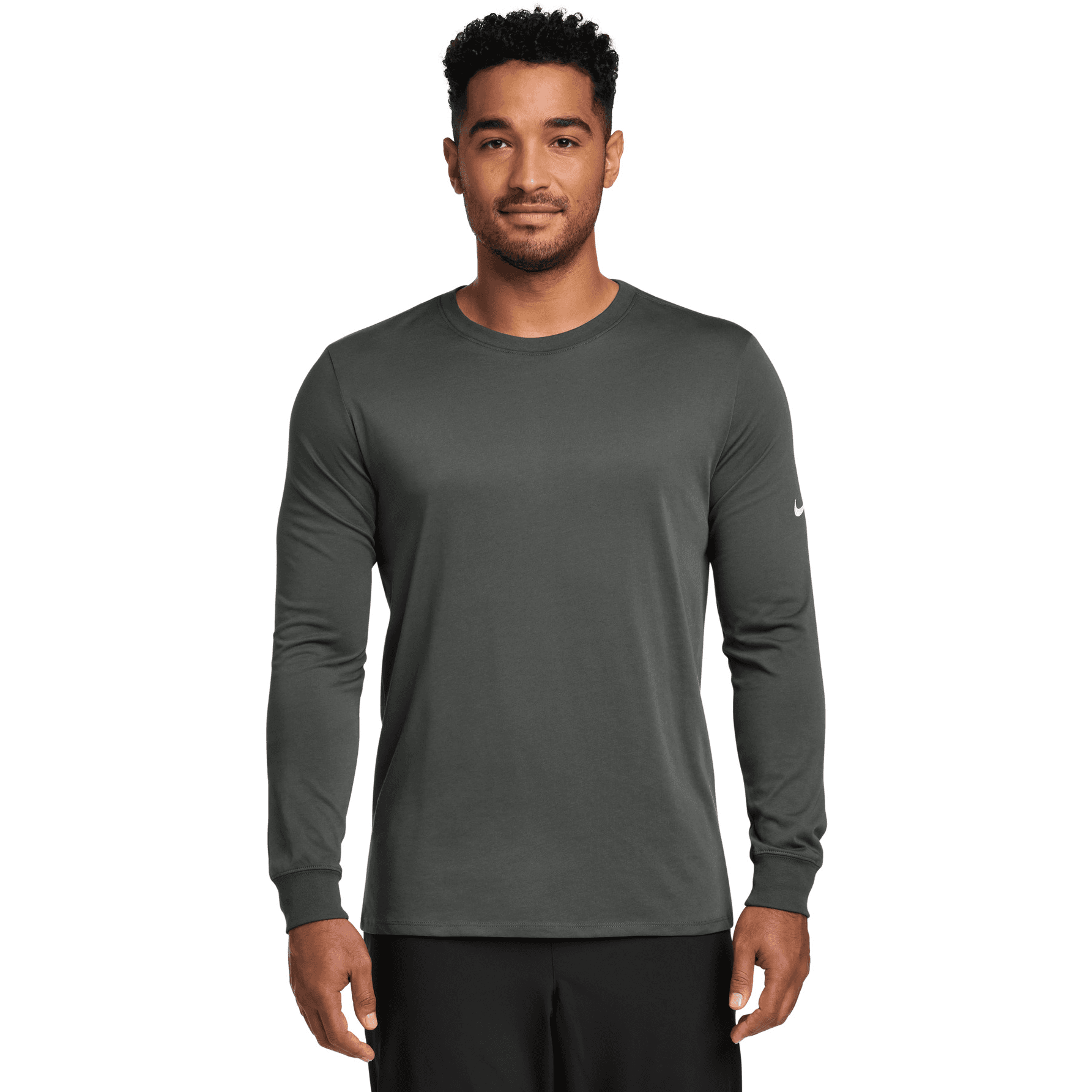 Dri-FIT Cotton/Poly Long Sleeve Tee.