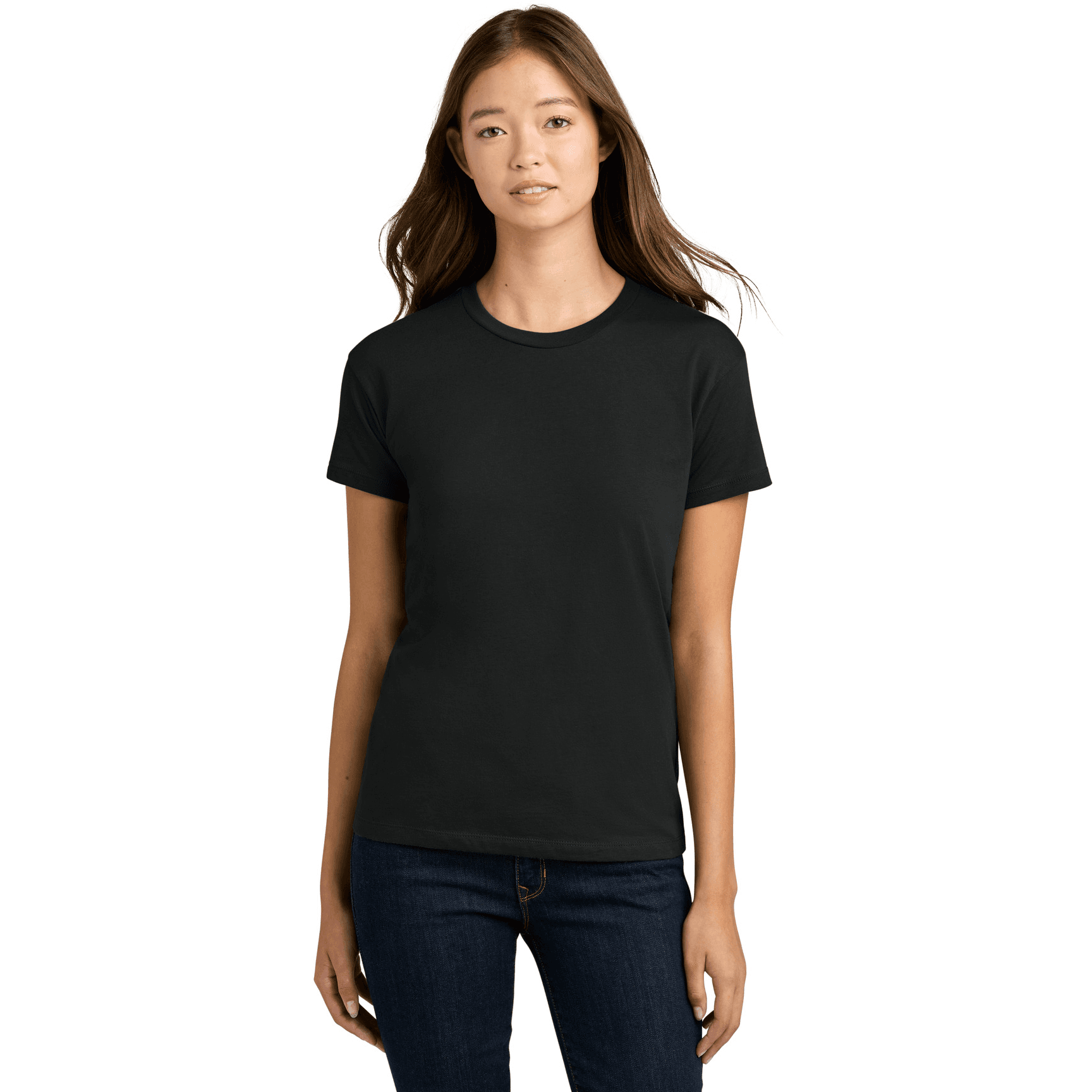Women's Cotton Relaxed Tee — Black