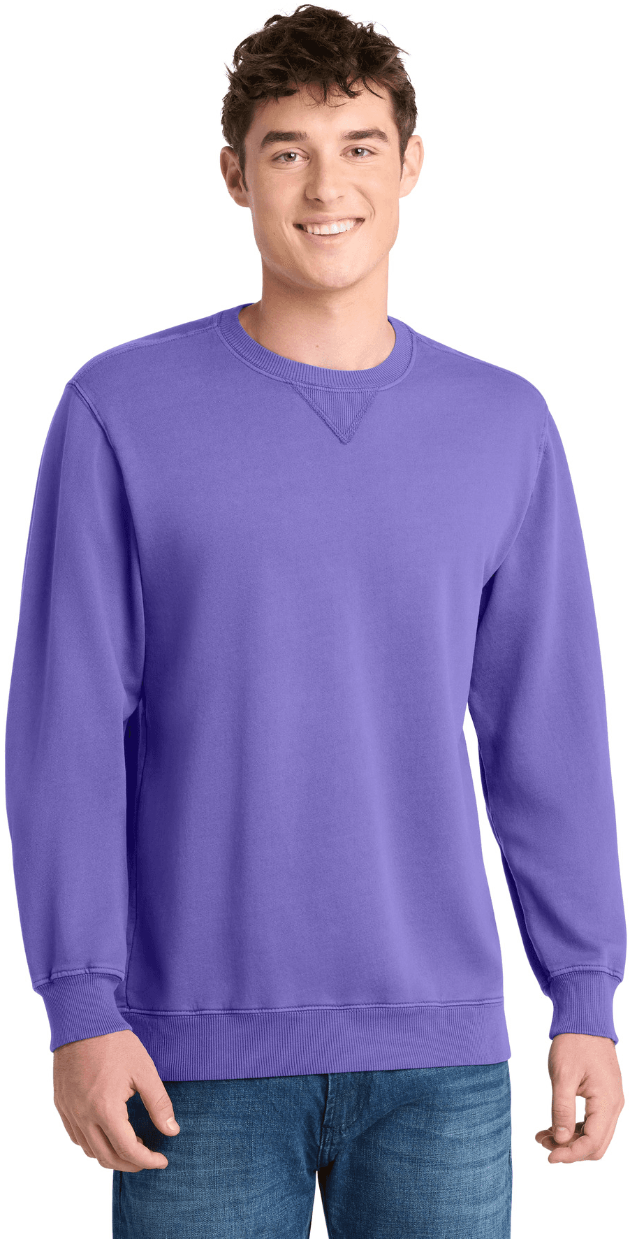 Beach Wash Garment-Dyed Crewneck Sweatshirt