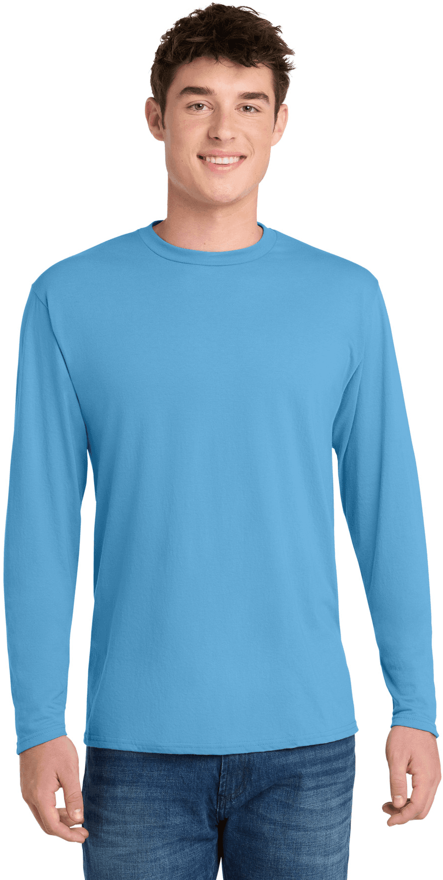 Long Sleeve Performance Blend Tee.