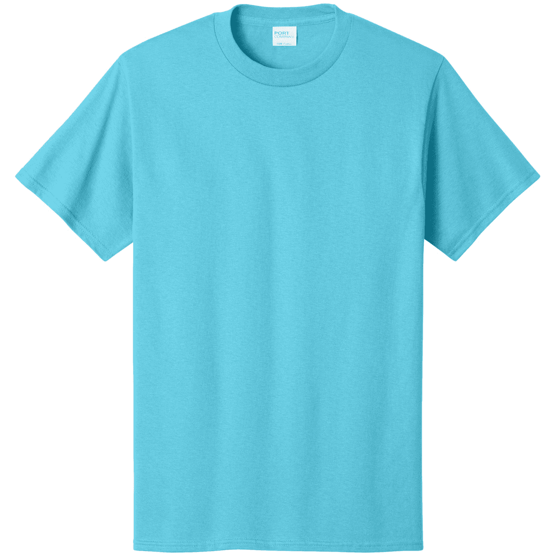 Core Cotton Tee. — Aquatic Blue
