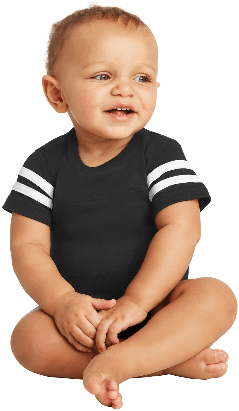 Infant Football Fine Jersey Bodysuit.