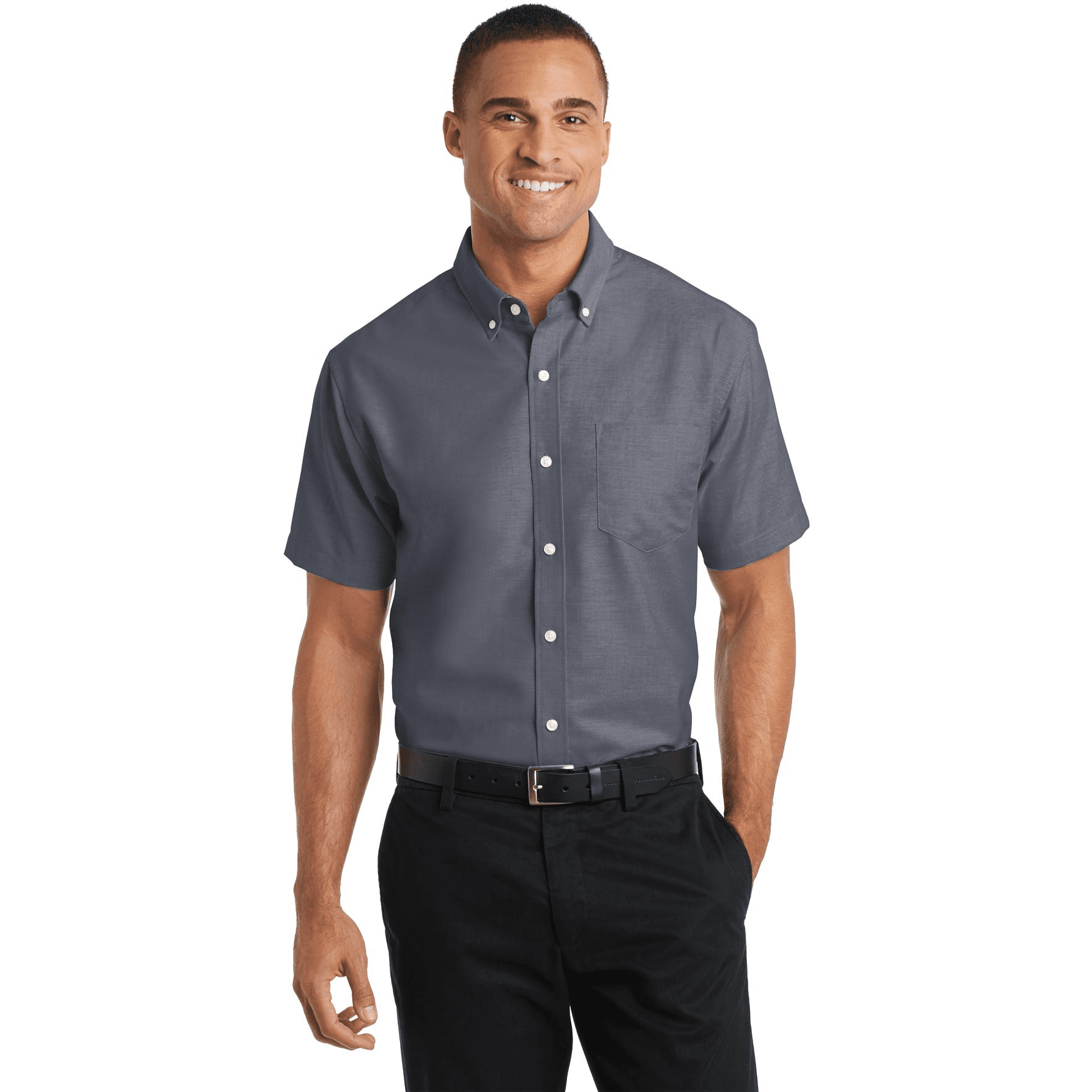 Short Sleeve SuperPro Oxford Shirt.