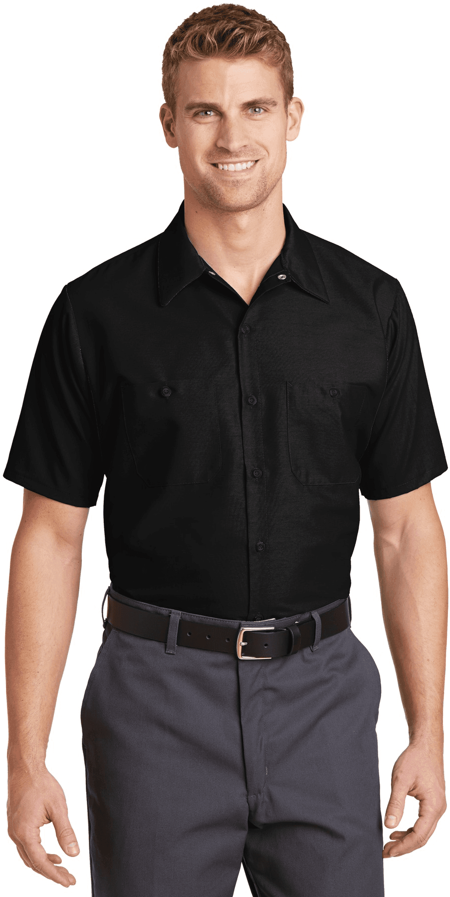 Short Sleeve Industrial Work Shirt.