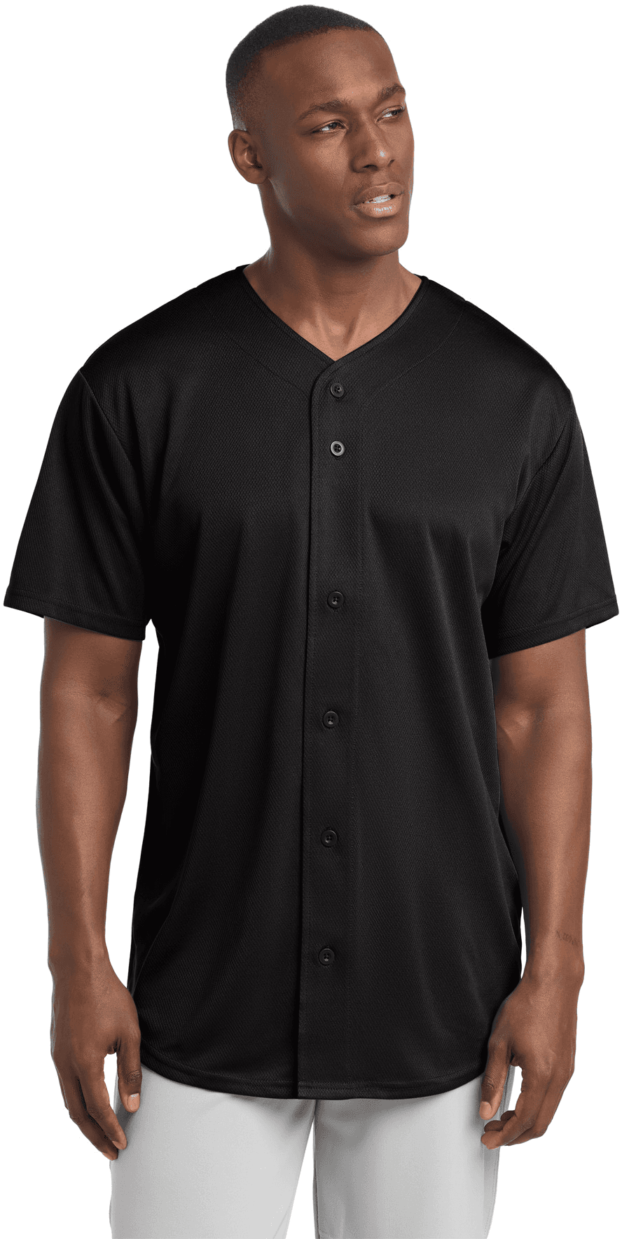 PosiCharge Tough Mesh Full-Button Jersey.