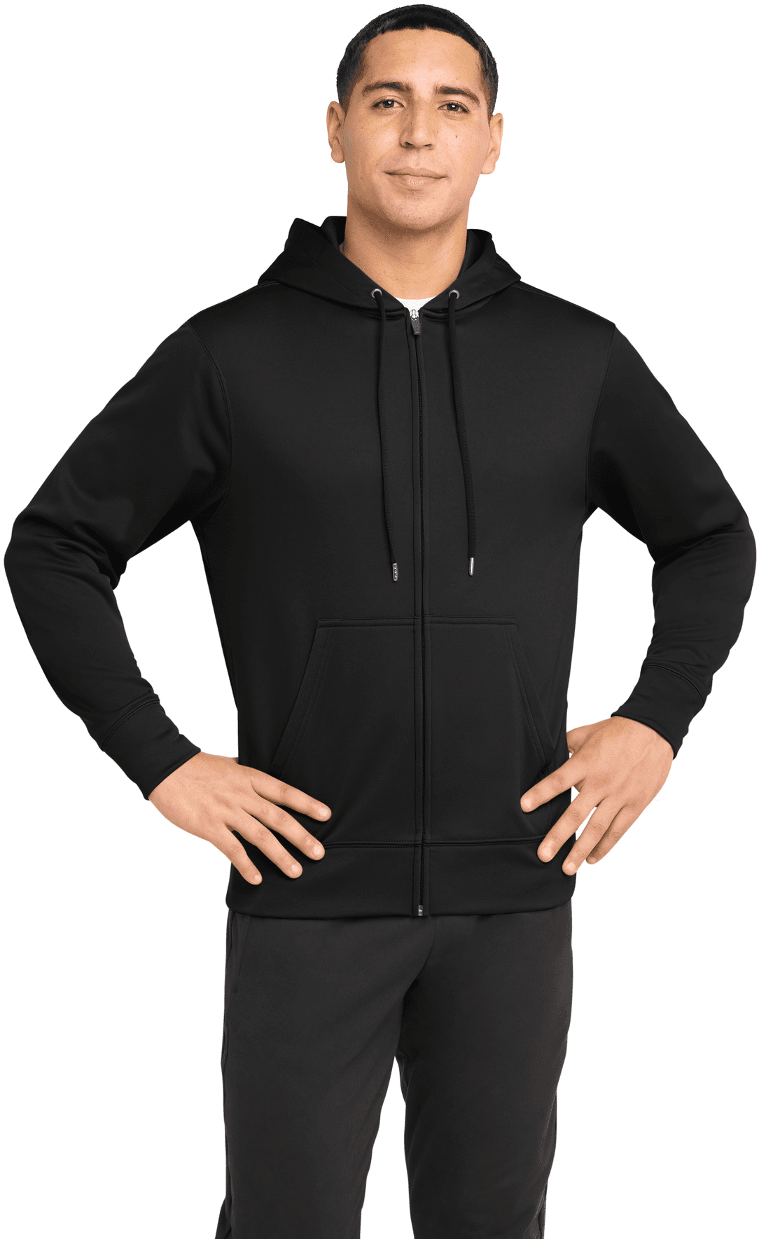 Sport-Wick Fleece Full-Zip Hooded Jacket.