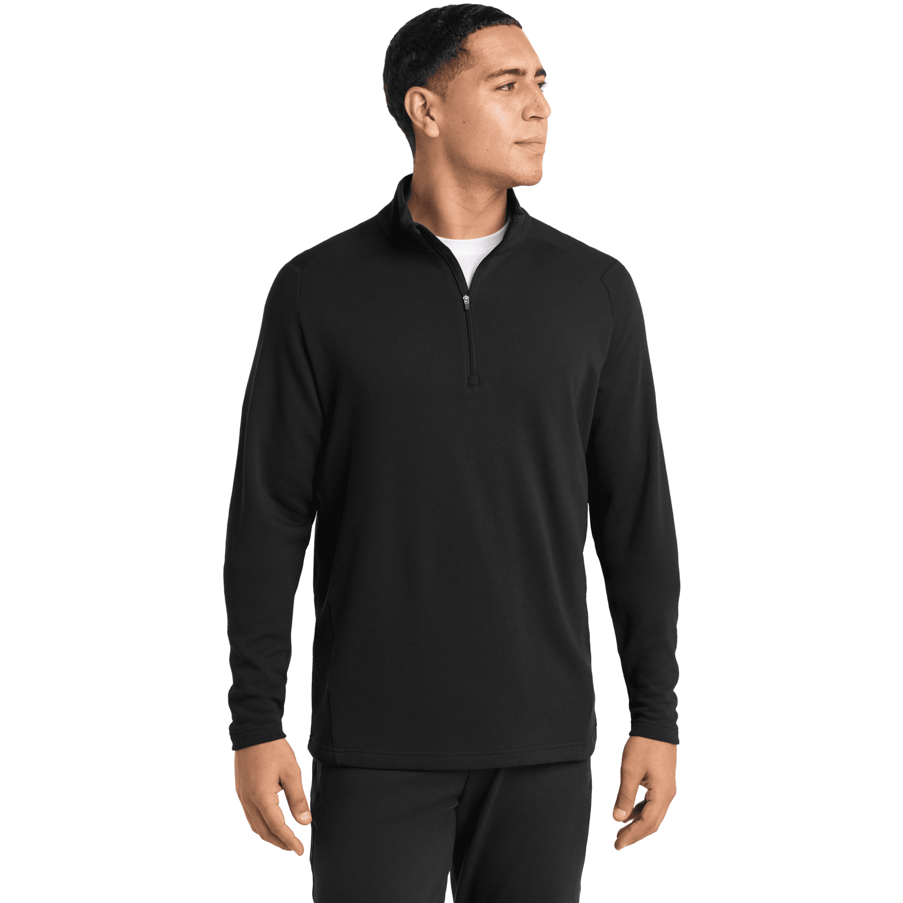 Lightweight French Terry 1/4-Zip Pullover.