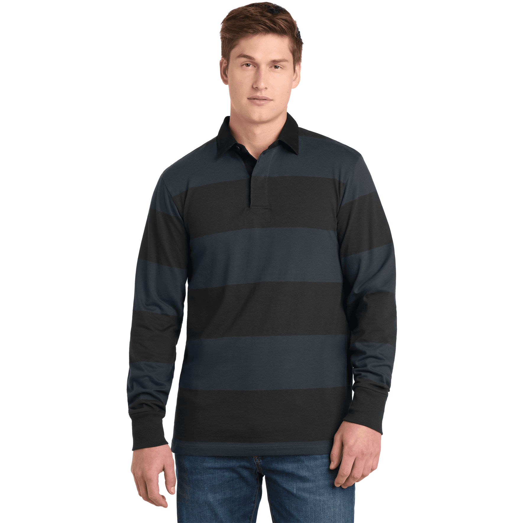 Classic Long Sleeve Rugby Polo.