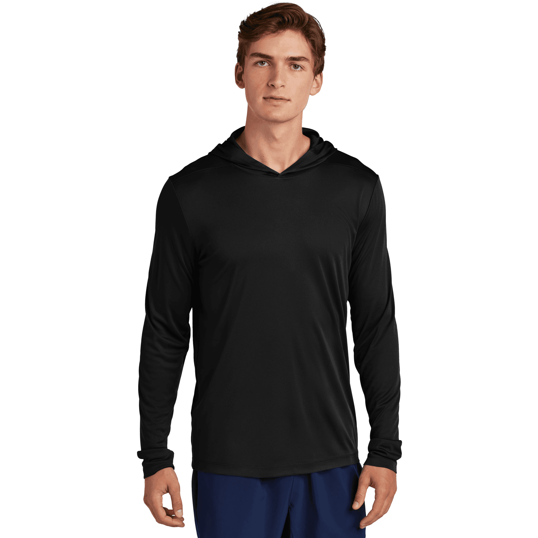 Posi-UV Pro Long Sleeve Hoodie — Black