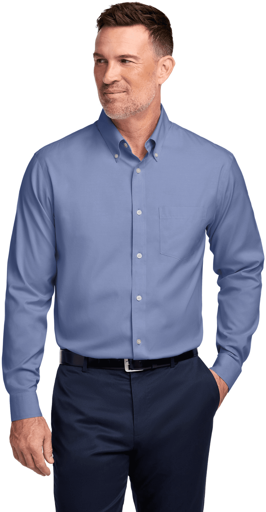 Tall Wrinkle-Free Stretch Pinpoint Shirt