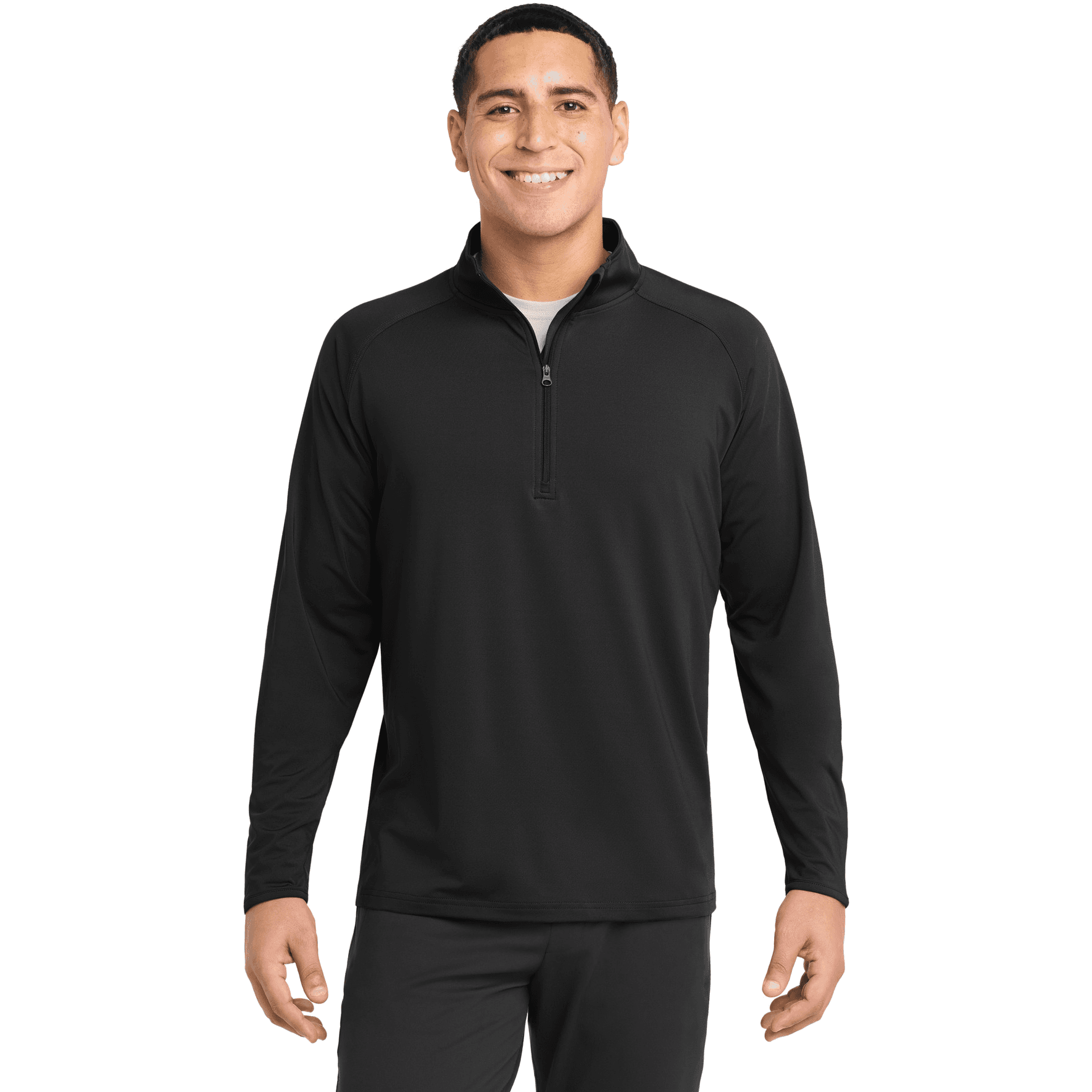 Tall Sport-Wick Stretch 1/4-Zip Pullover.
