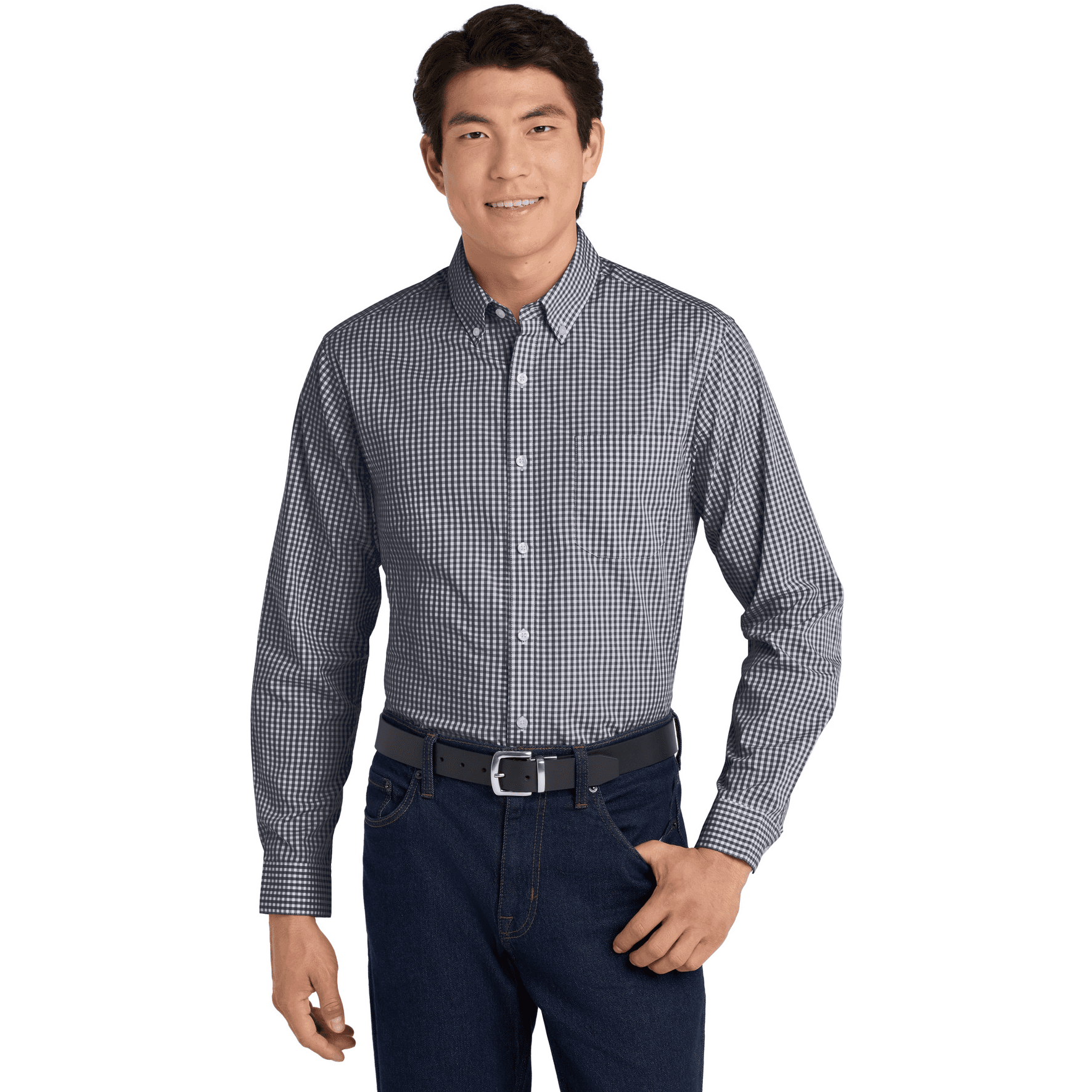 Broadcloth Gingham Easy Care Shirt