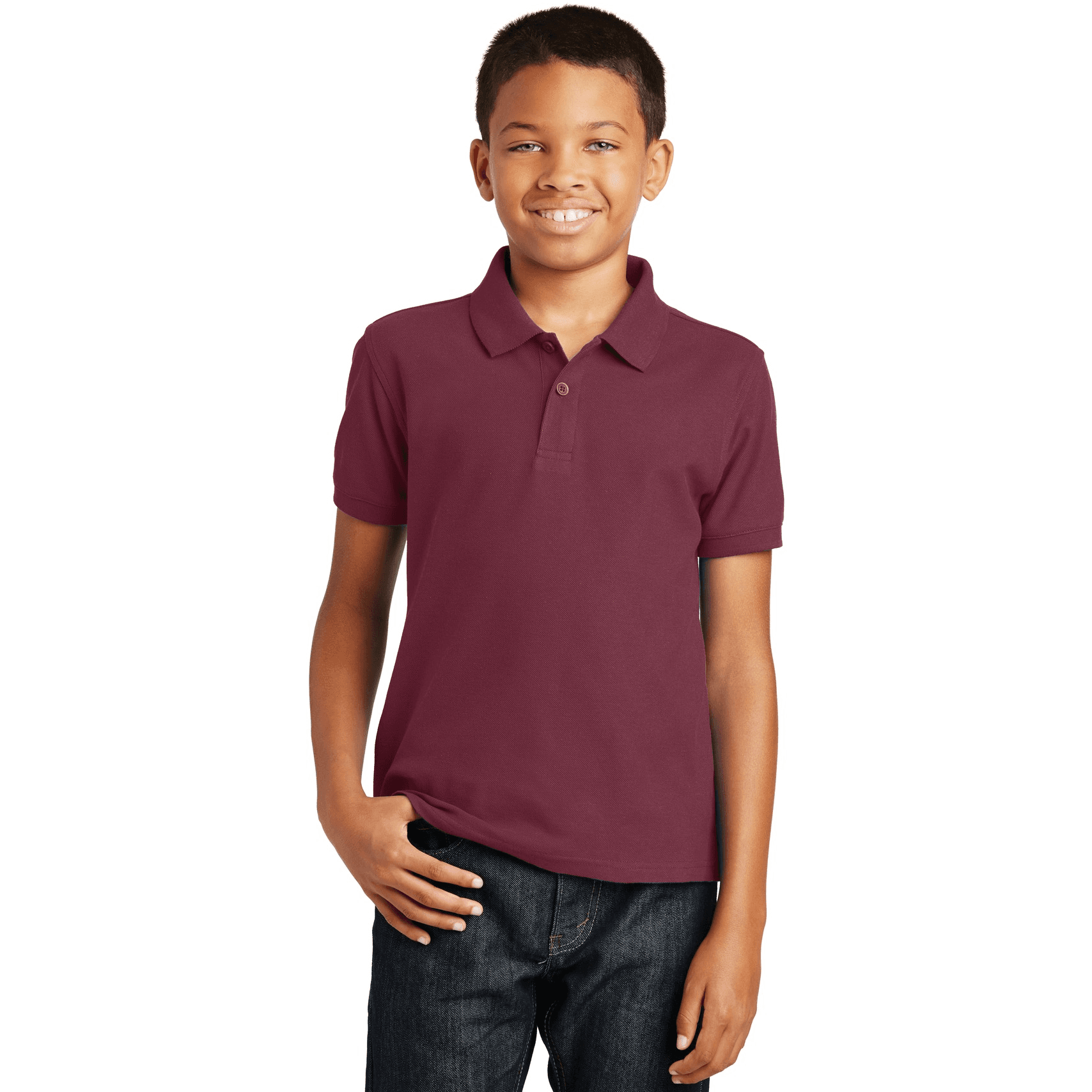 Youth Core Classic Pique Polo.