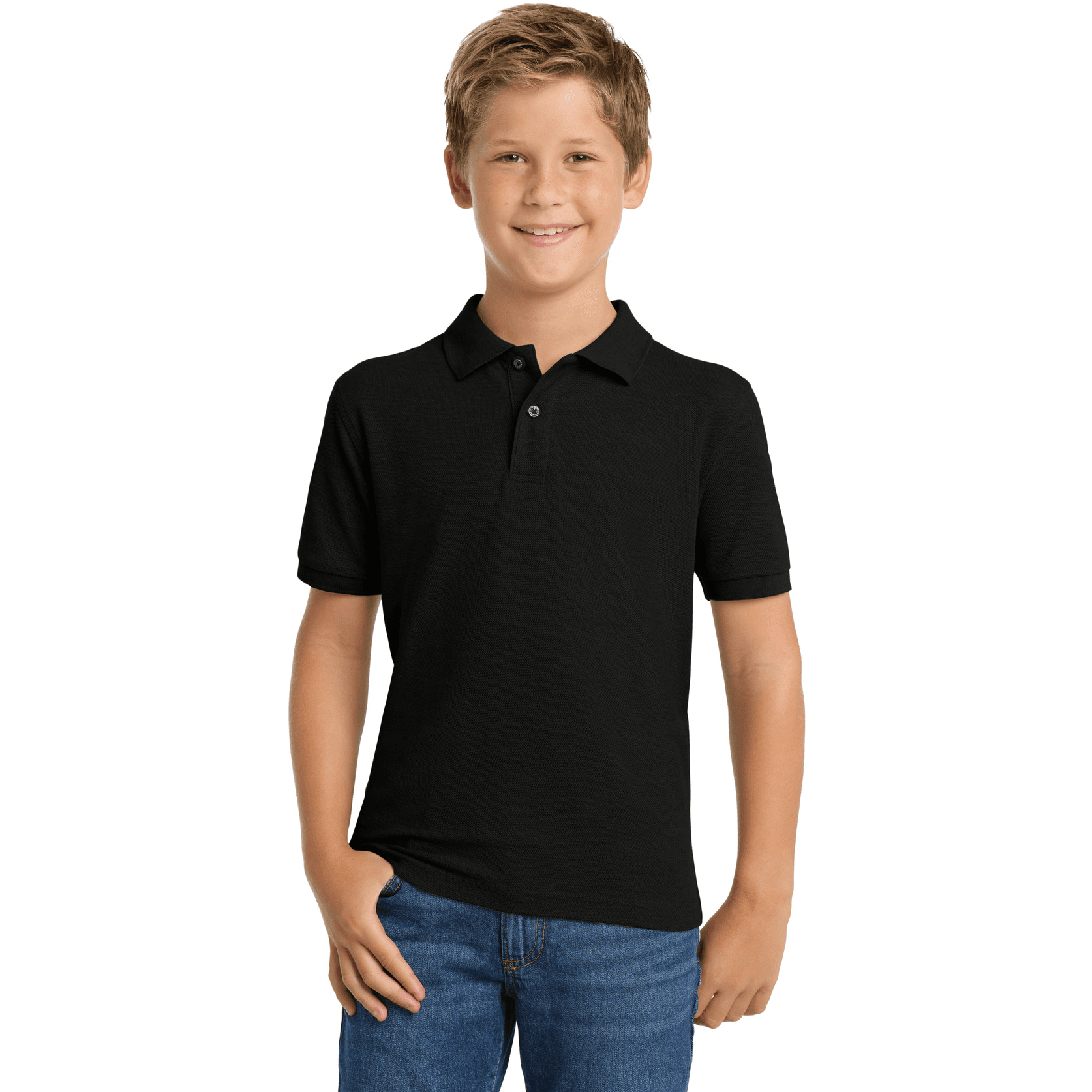 Youth Silk Touch Polo.