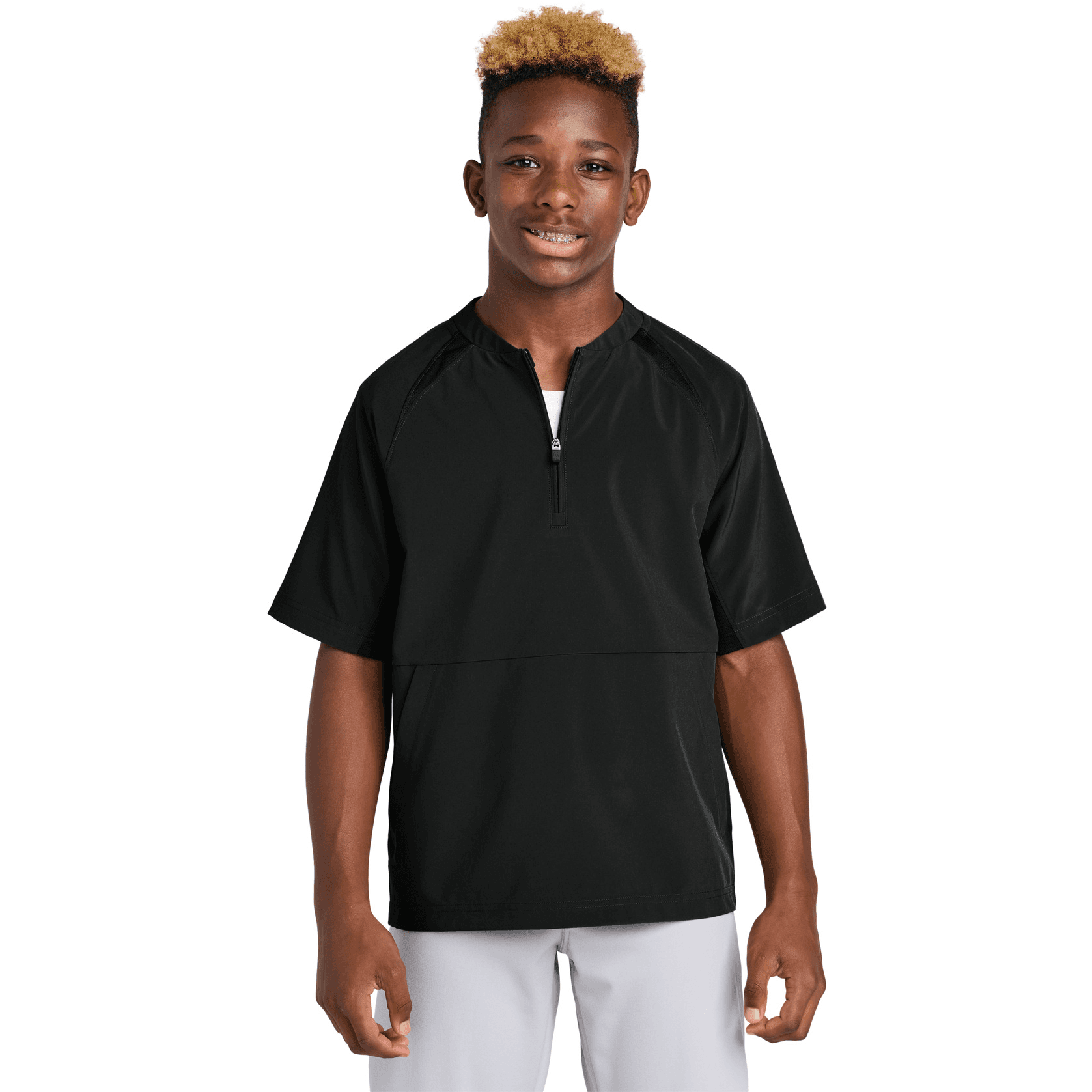 Youth Repeat 1/2-Zip Short Sleeve Jacket