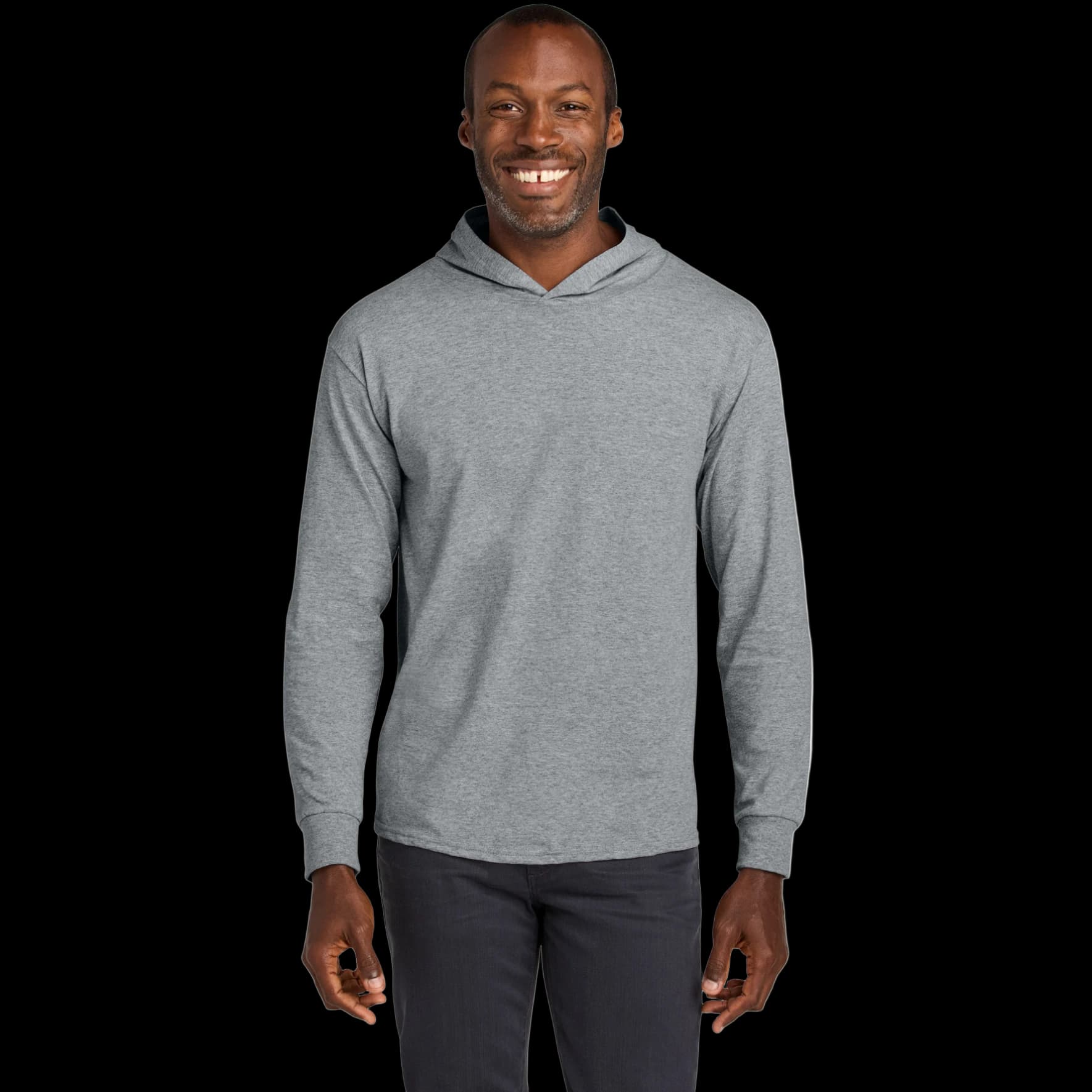 Classics Unisex Cotton Long Sleeve Hooded T-Shirt