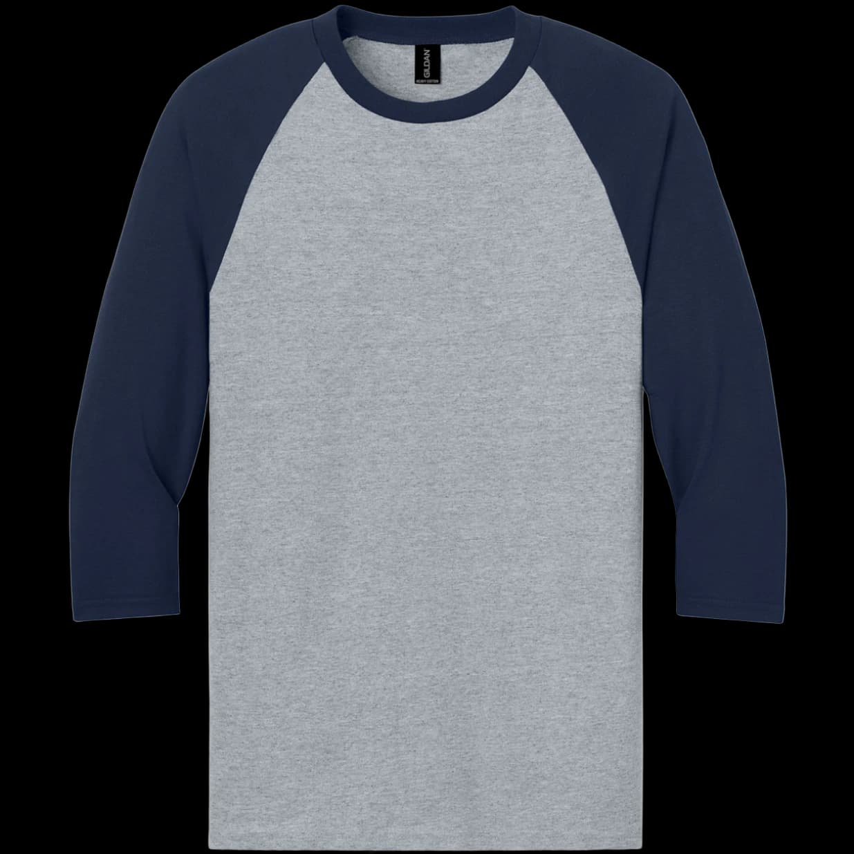 Heavy Cotton 3/4-Sleeve Raglan T-Shirt.