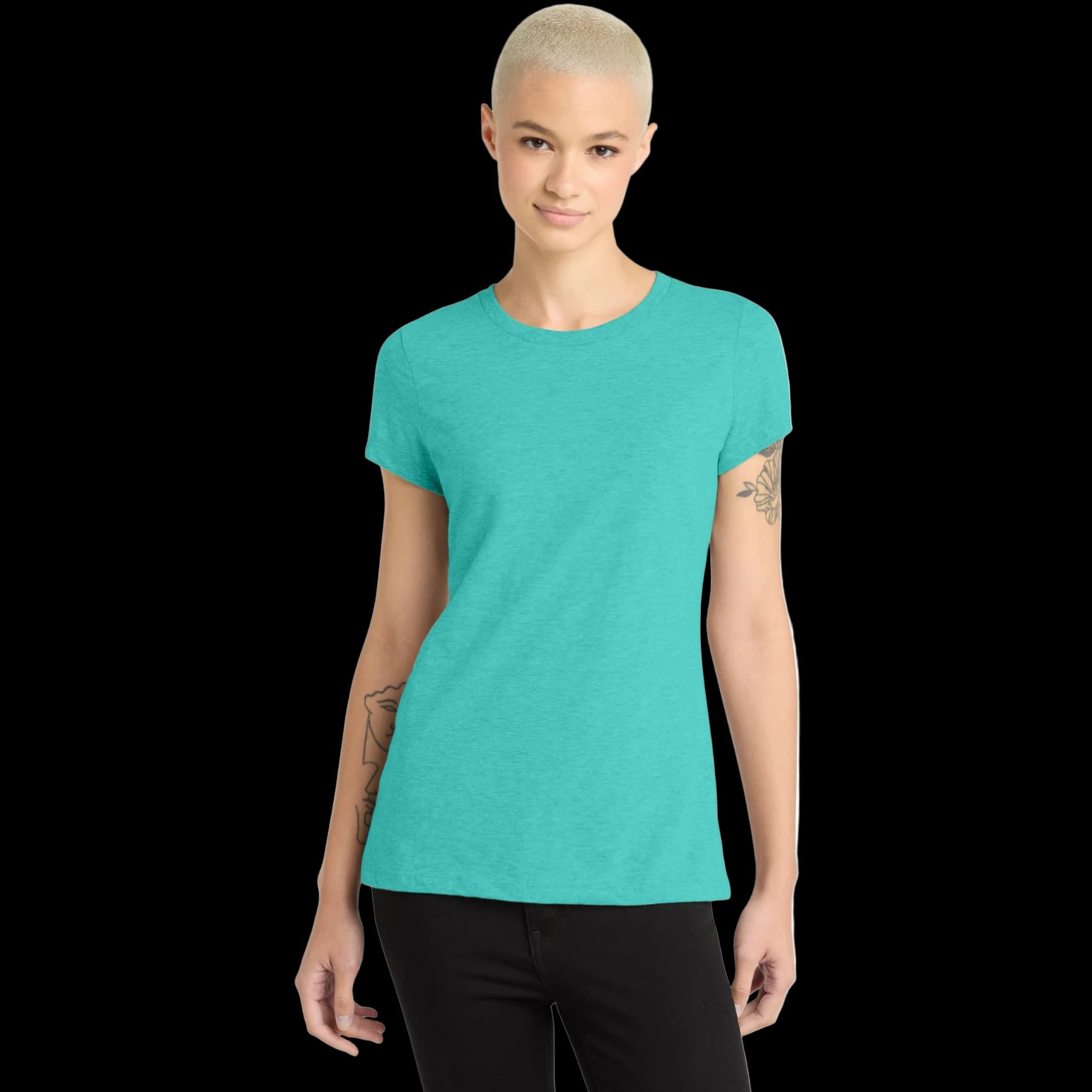Women's Perfect Blend CVC Tee.