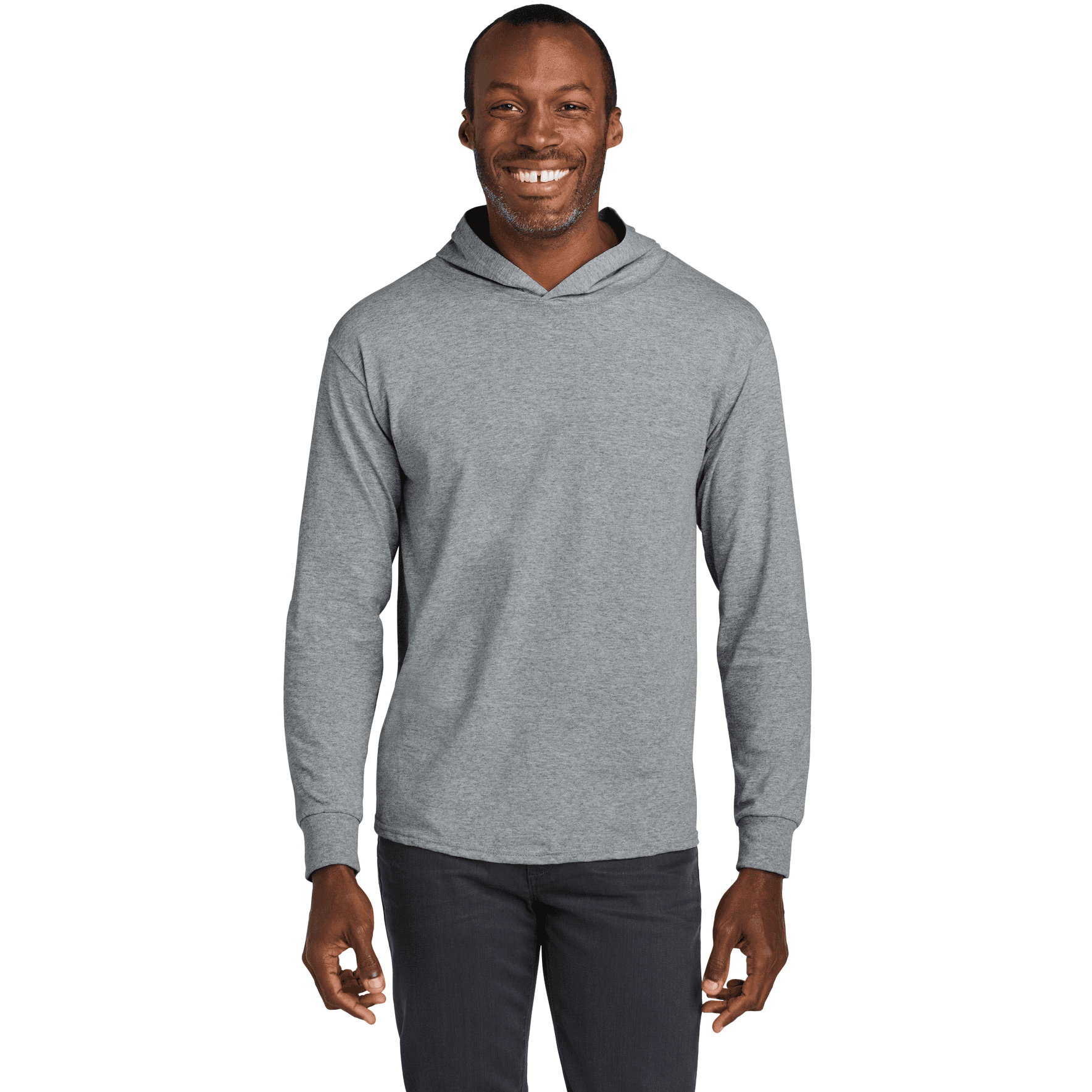 Classics Unisex Cotton Long Sleeve Hooded T-Shirt