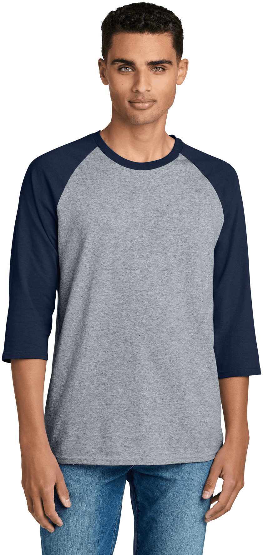 Heavy Cotton 3/4-Sleeve Raglan T-Shirt.