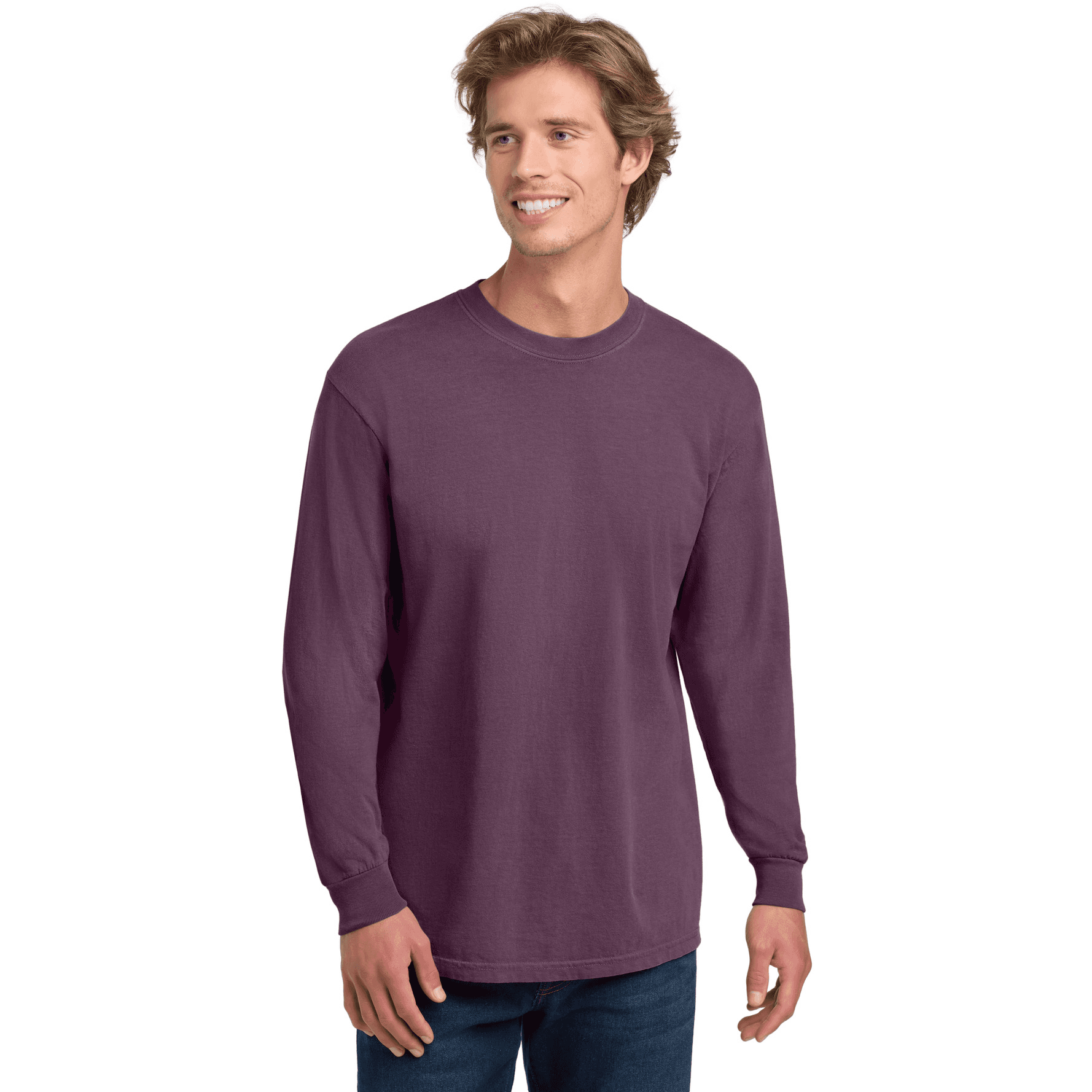 Heavyweight Ring Spun Long Sleeve Tee.