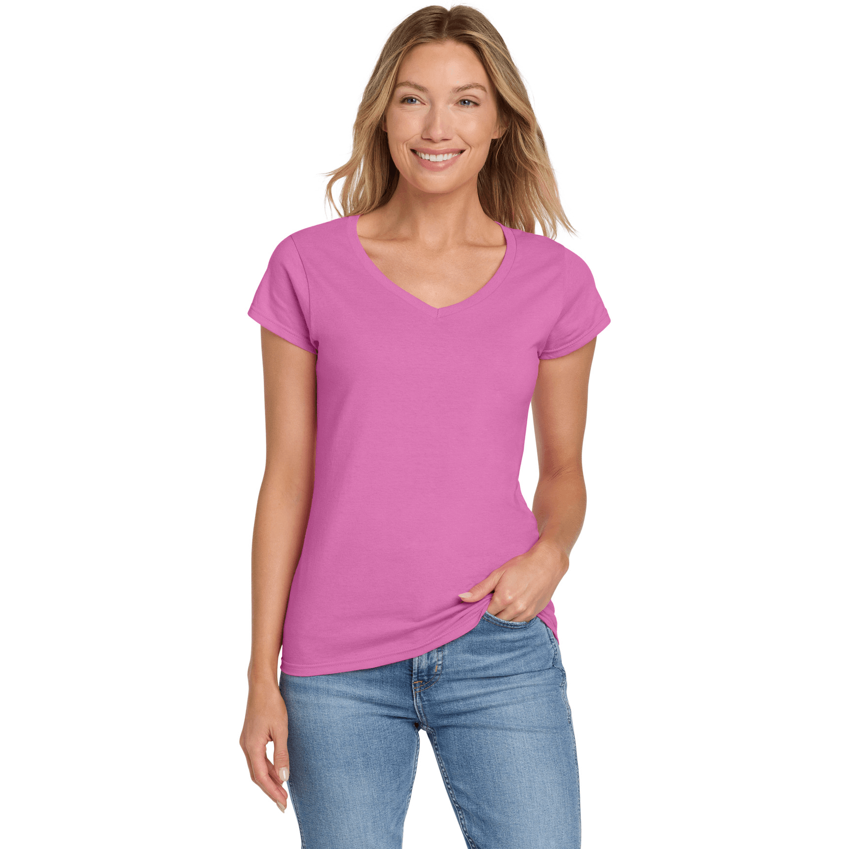 Softstyle Women's Fit V-Neck T-Shirt.