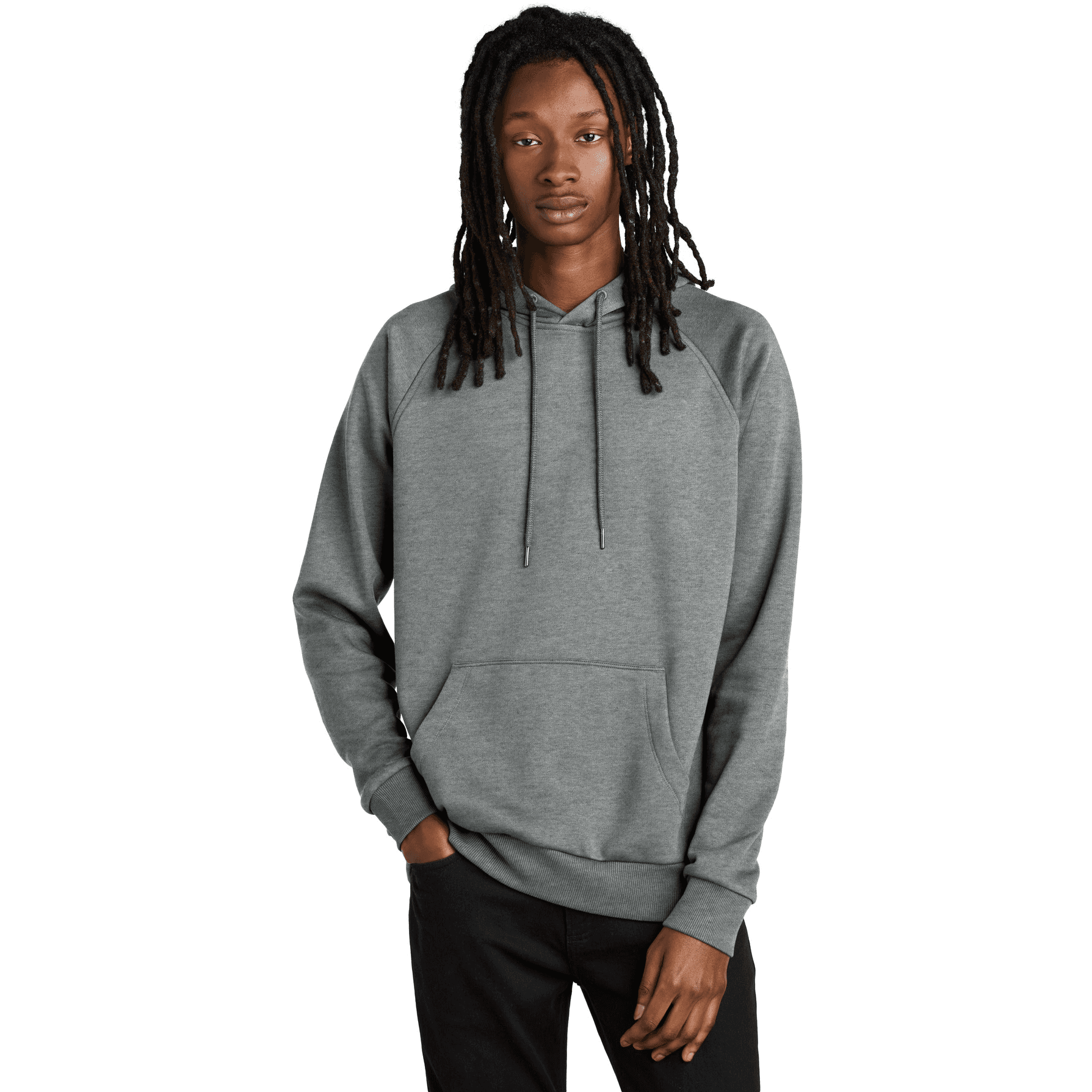 Unisex Organic CVC Fleece Pullover Hoodie