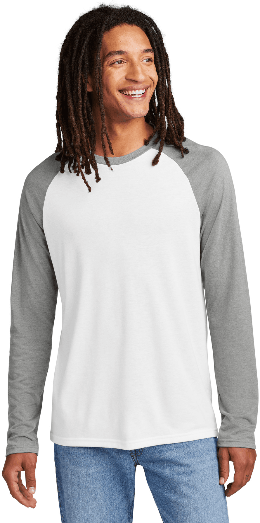 Unisex Tri-Blend Long Sleeve Colorblock Raglan