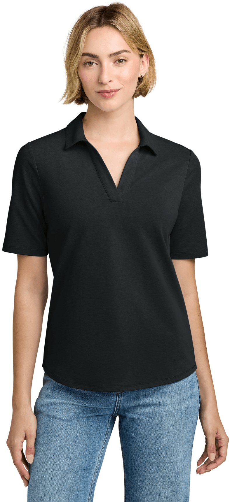 Women's Pinpoint Pique Polo